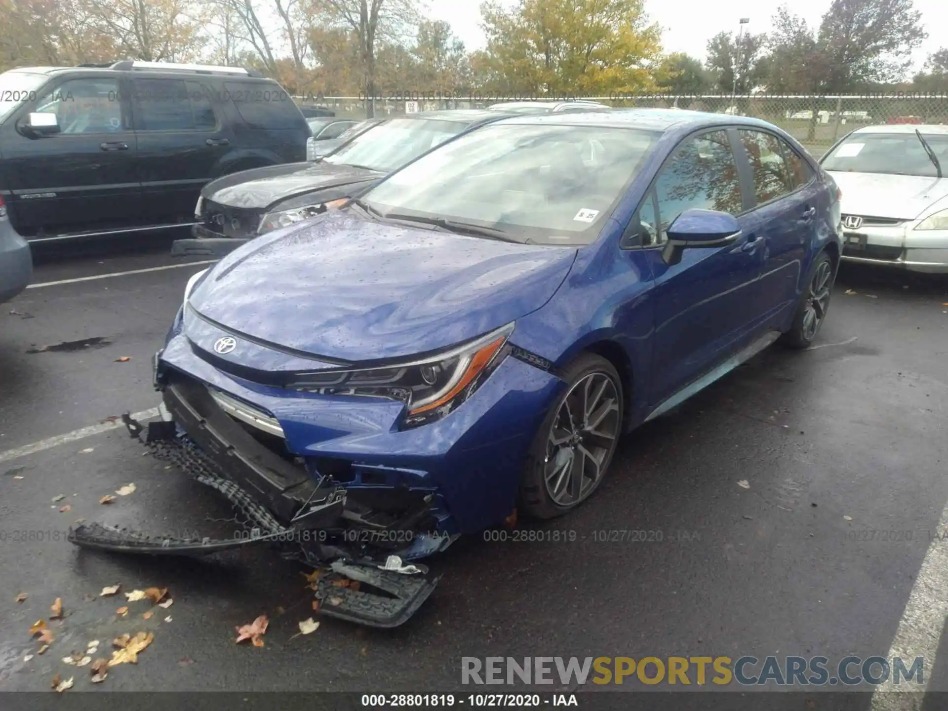 2 Photograph of a damaged car JTDS4RCE5LJ040436 TOYOTA COROLLA 2020