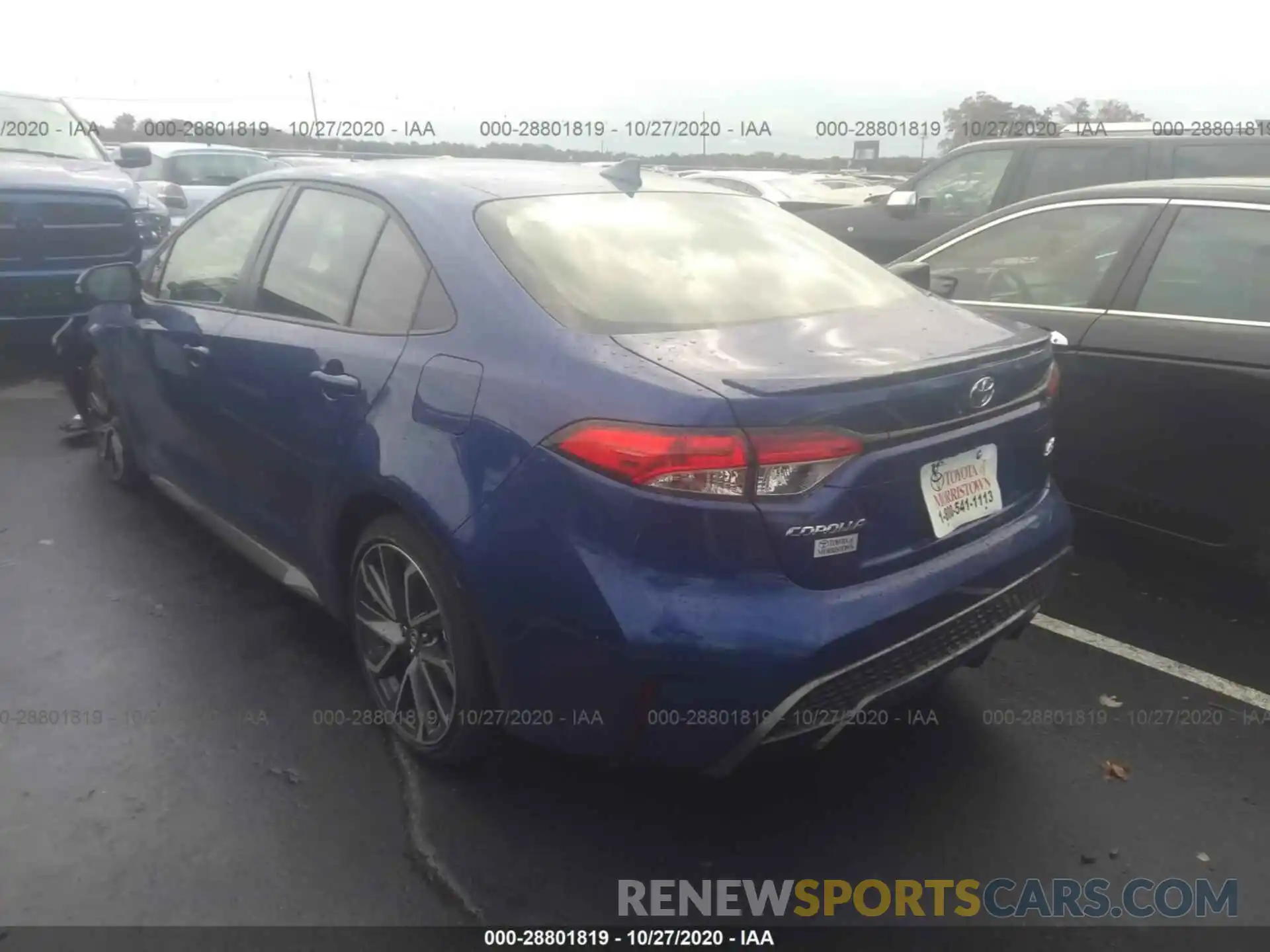 3 Photograph of a damaged car JTDS4RCE5LJ040436 TOYOTA COROLLA 2020