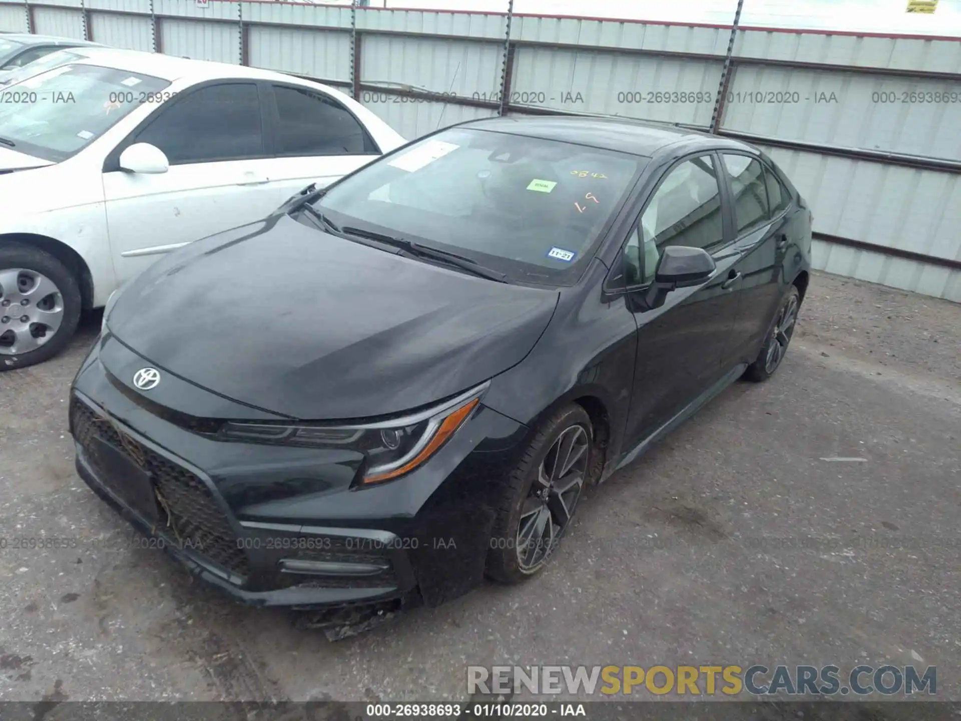 2 Photograph of a damaged car JTDS4RCE5LJ040842 TOYOTA COROLLA 2020