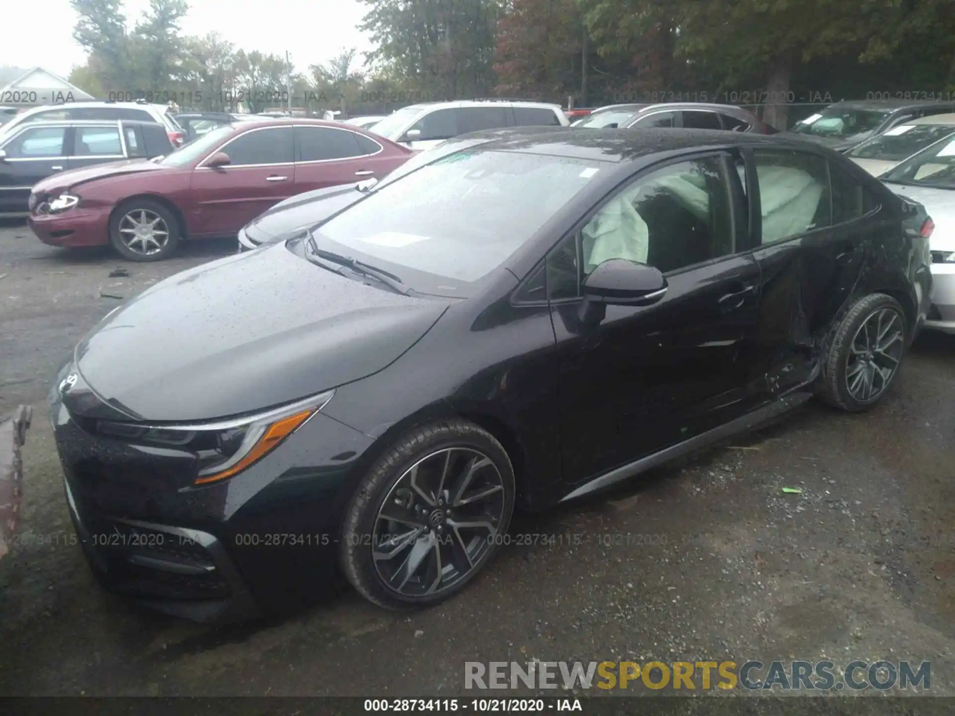 2 Photograph of a damaged car JTDS4RCE5LJ041361 TOYOTA COROLLA 2020