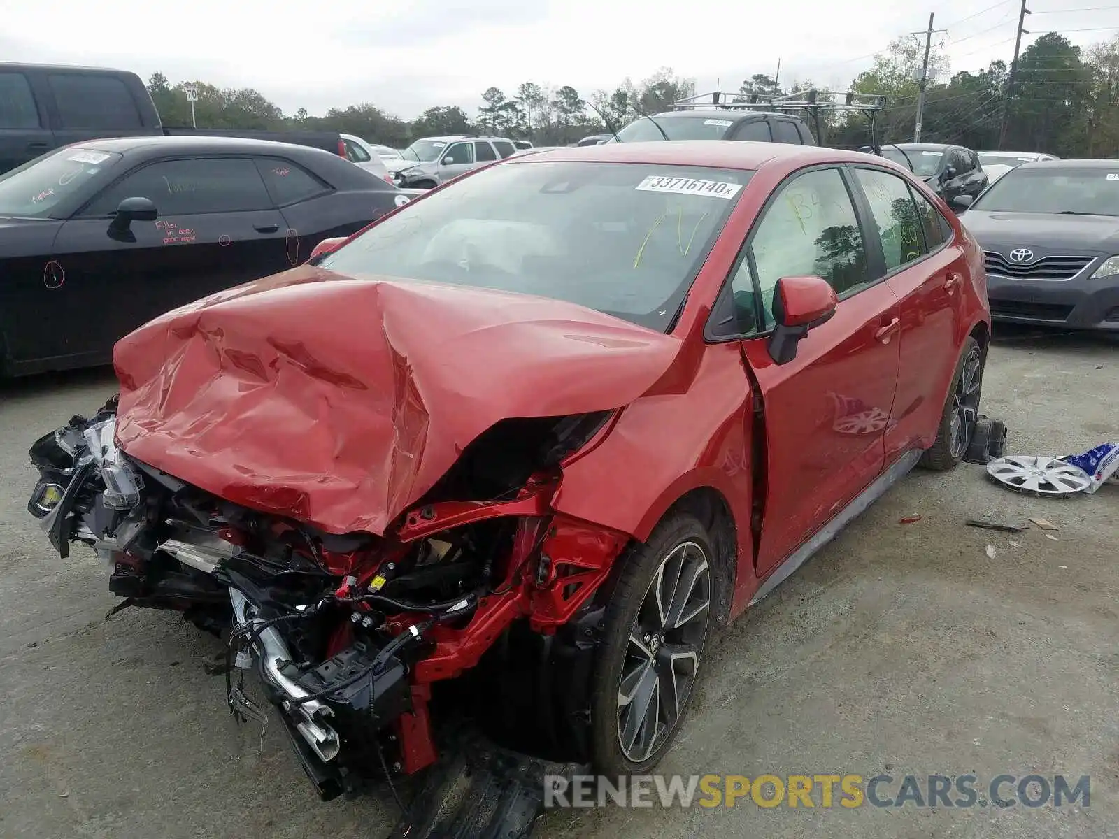 2 Photograph of a damaged car JTDS4RCE5LJ042560 TOYOTA COROLLA 2020