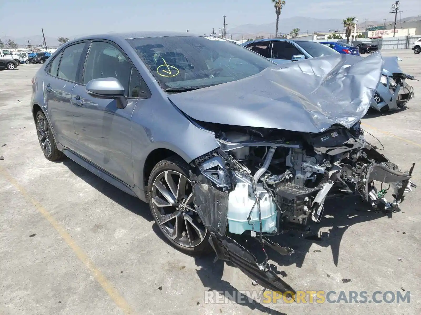 1 Photograph of a damaged car JTDS4RCE5LJ043207 TOYOTA COROLLA 2020