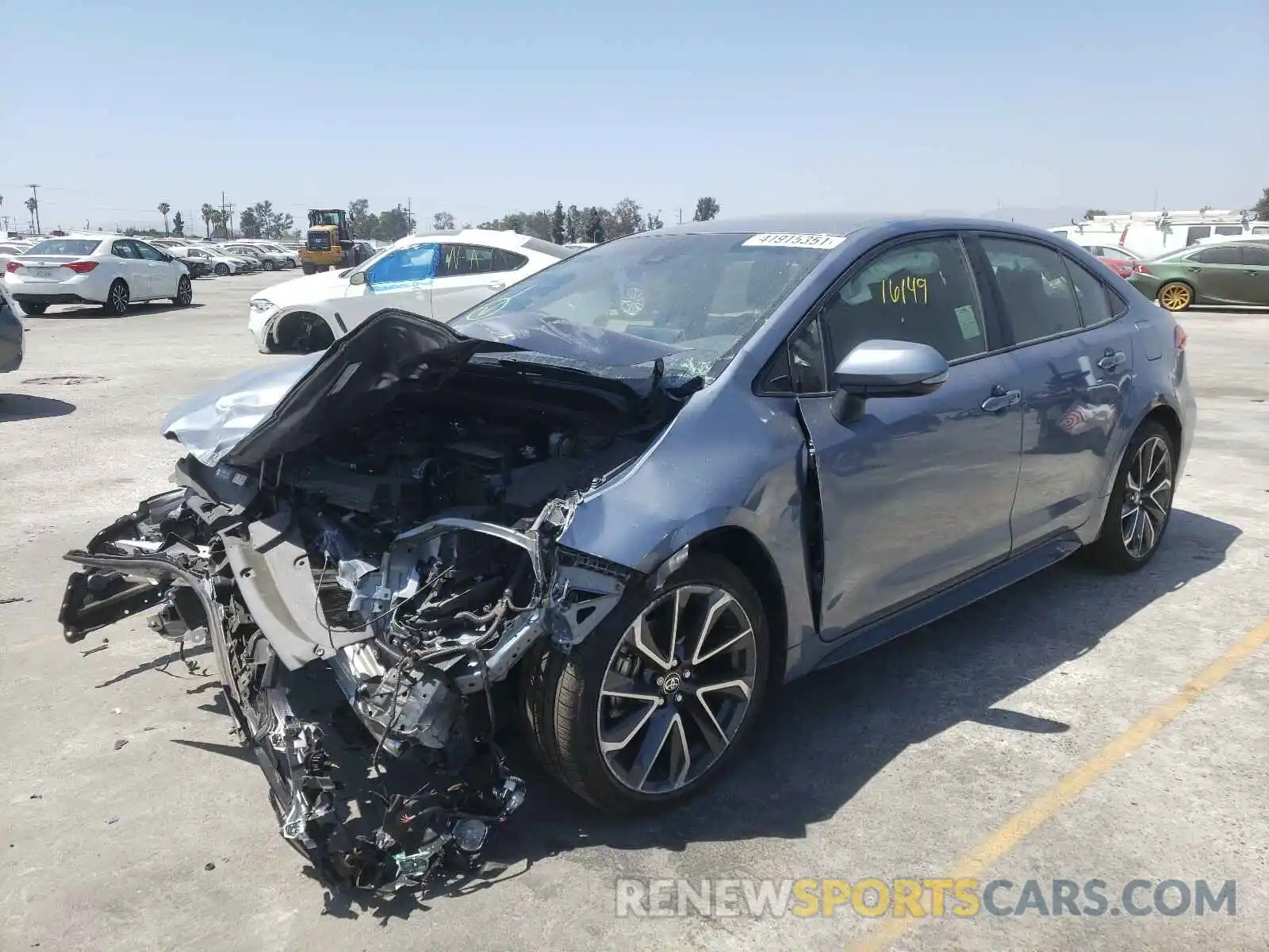 2 Photograph of a damaged car JTDS4RCE5LJ043207 TOYOTA COROLLA 2020