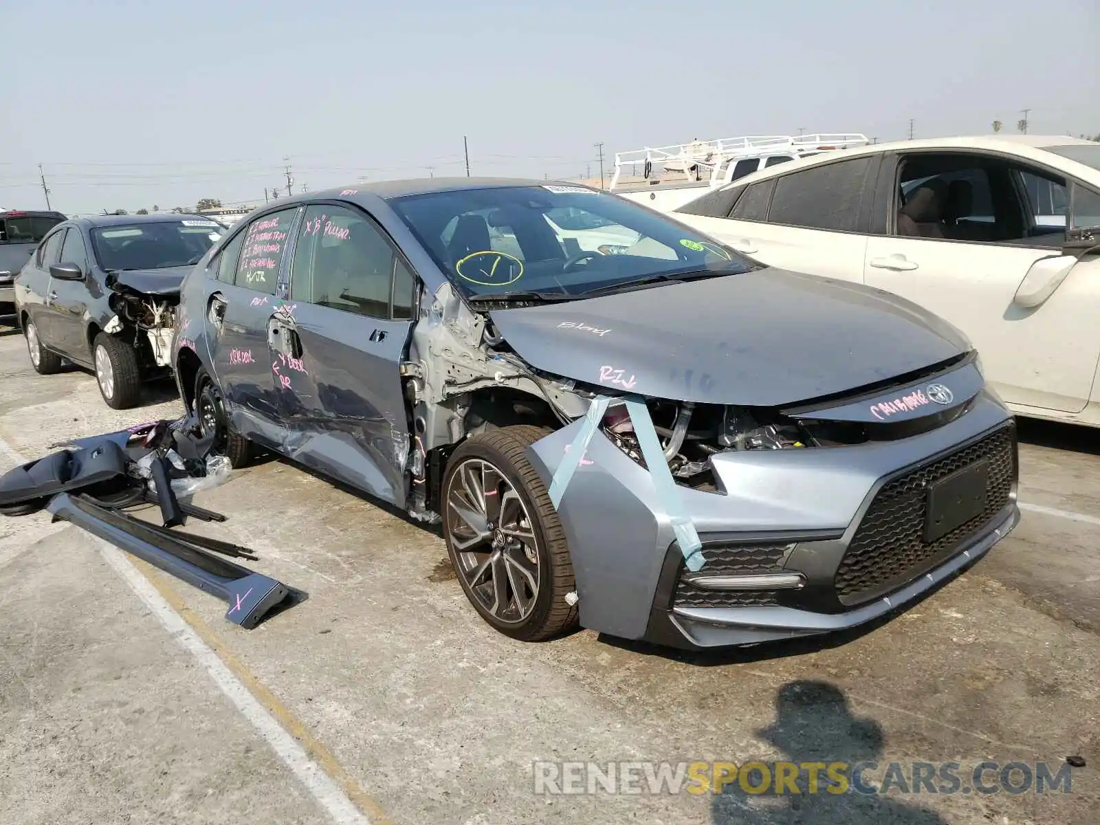 1 Photograph of a damaged car JTDS4RCE5LJ047886 TOYOTA COROLLA 2020