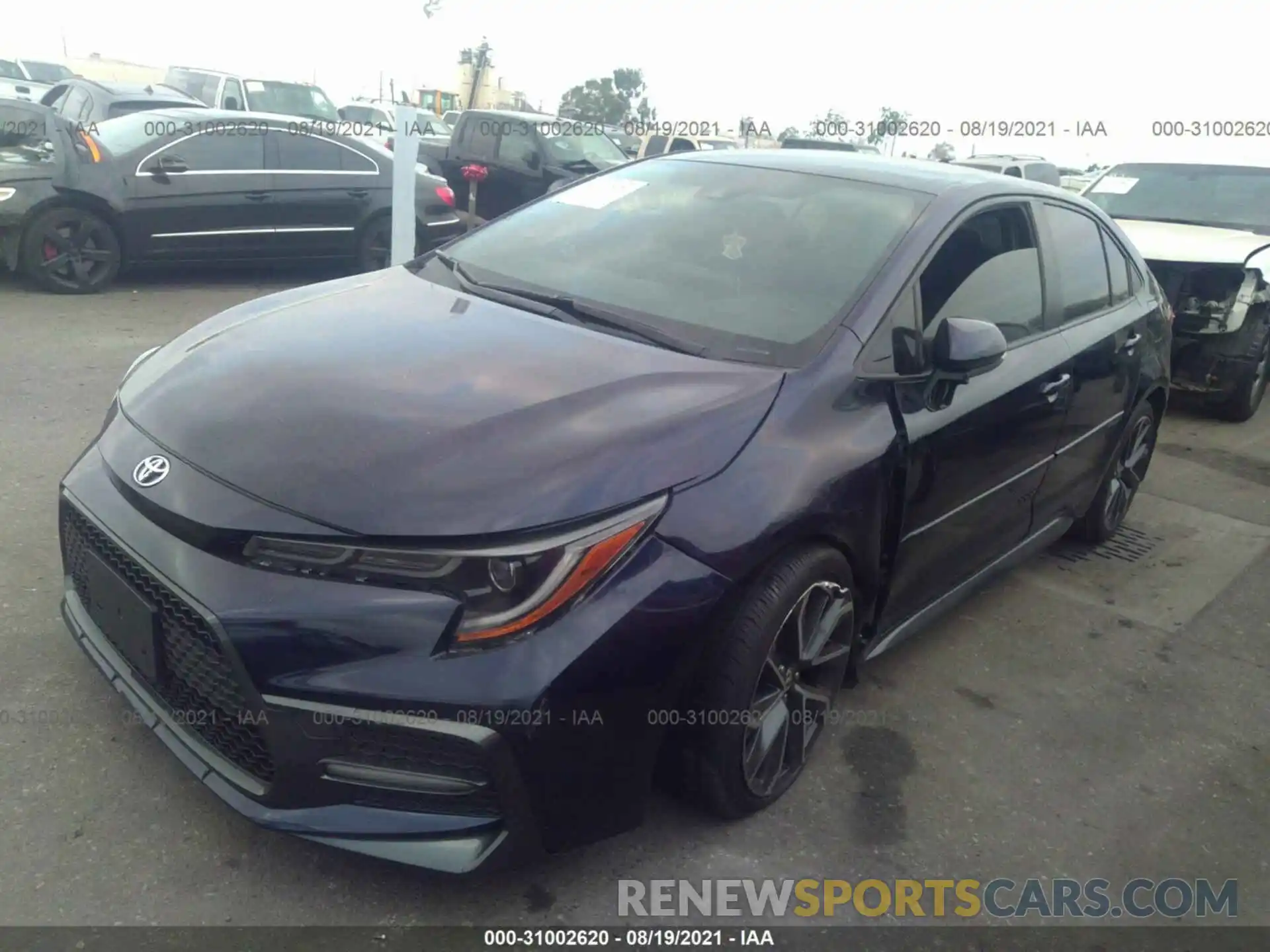 2 Photograph of a damaged car JTDS4RCE5LJ048486 TOYOTA COROLLA 2020