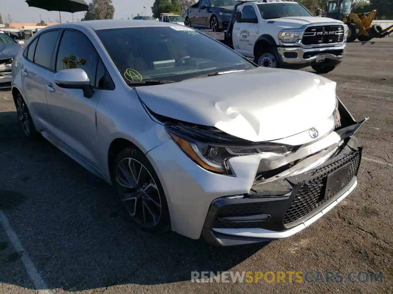 1 Photograph of a damaged car JTDS4RCE5LJ050075 TOYOTA COROLLA 2020