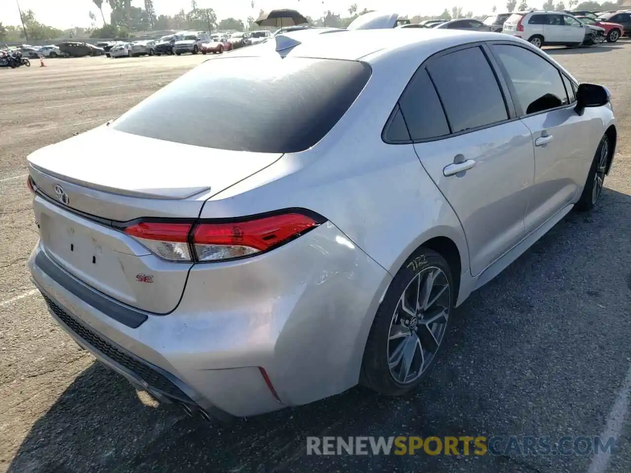 4 Photograph of a damaged car JTDS4RCE5LJ050075 TOYOTA COROLLA 2020