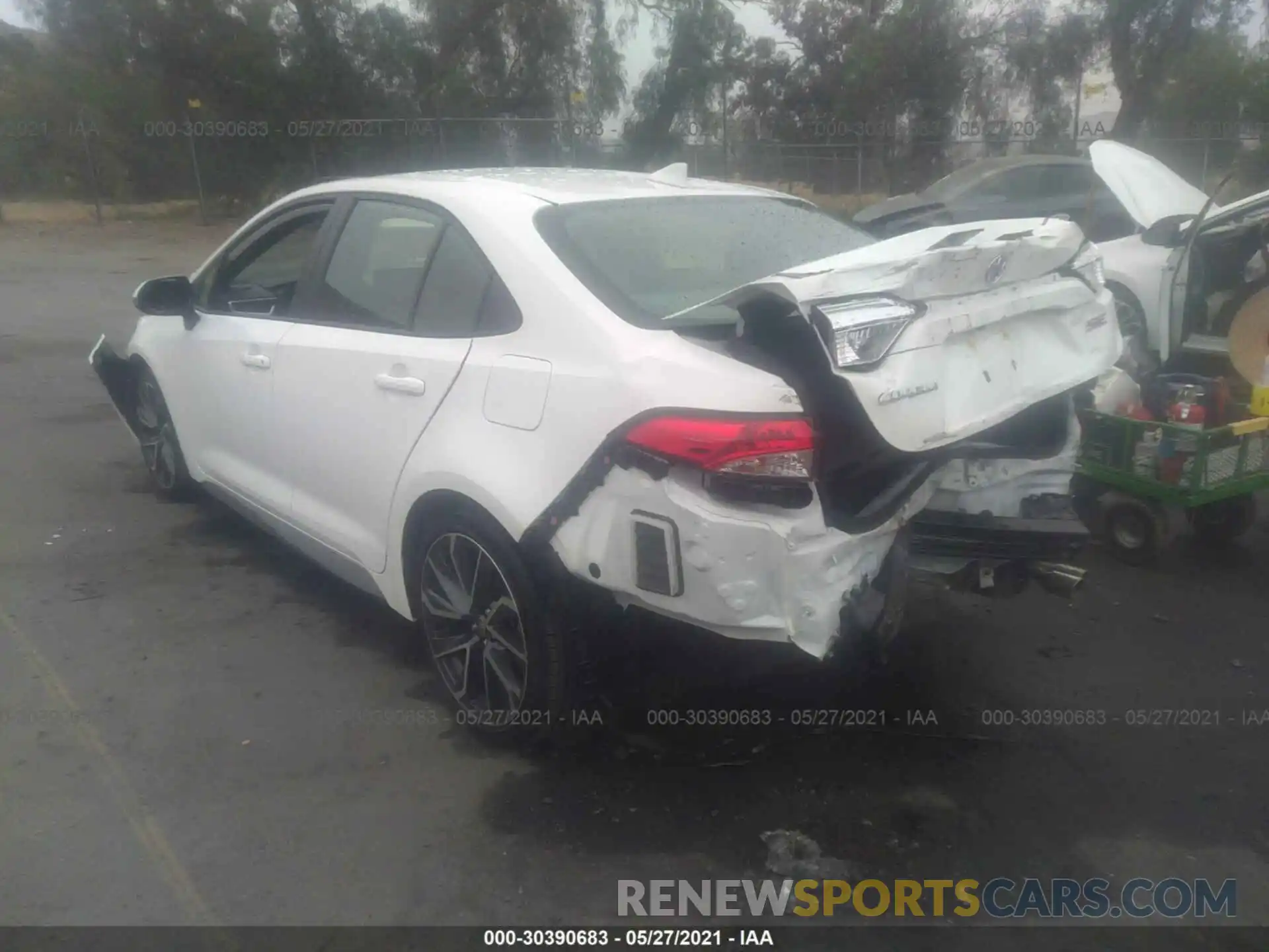 3 Photograph of a damaged car JTDS4RCE5LJ050559 TOYOTA COROLLA 2020