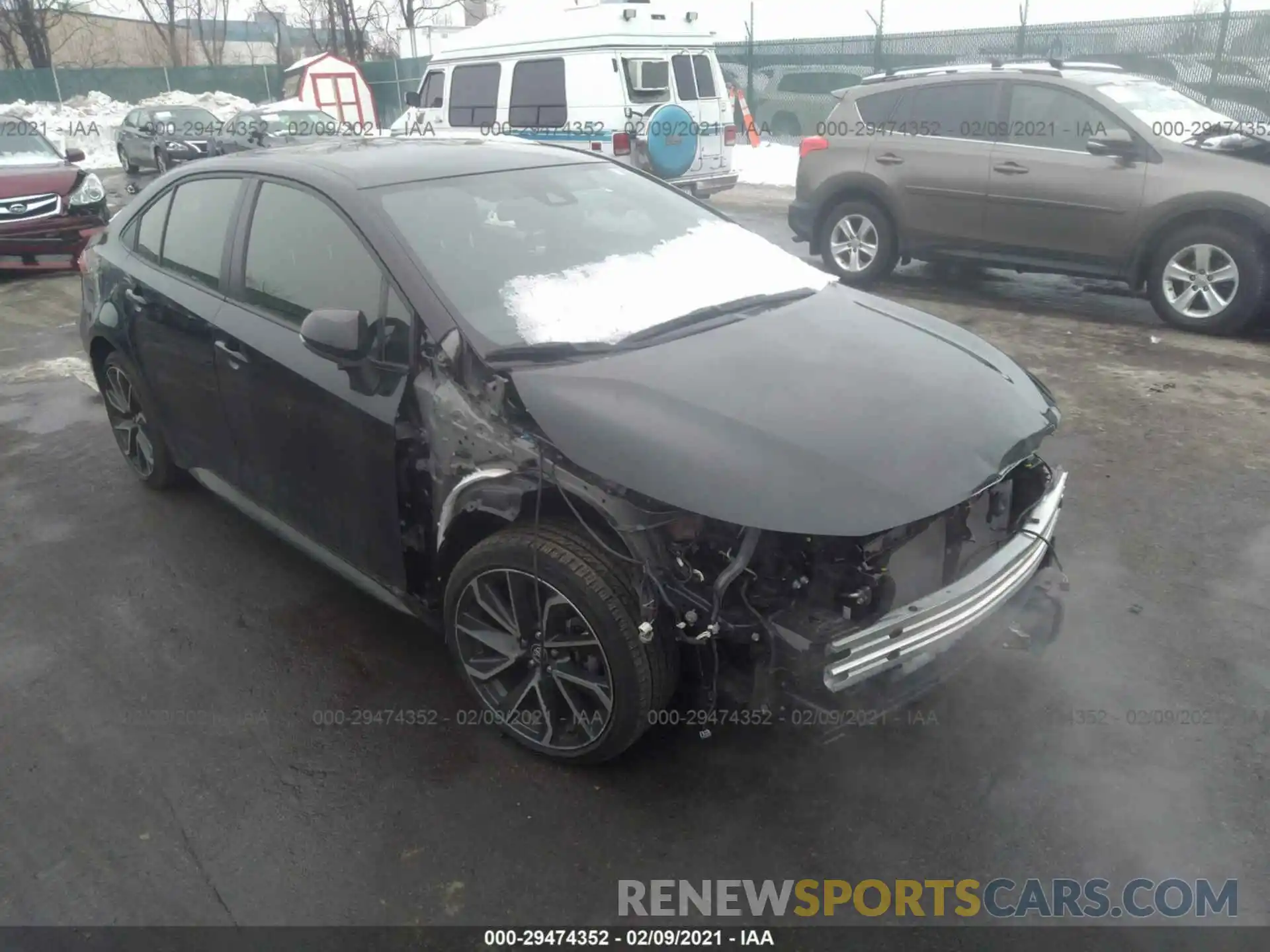 1 Photograph of a damaged car JTDS4RCE5LJ053042 TOYOTA COROLLA 2020