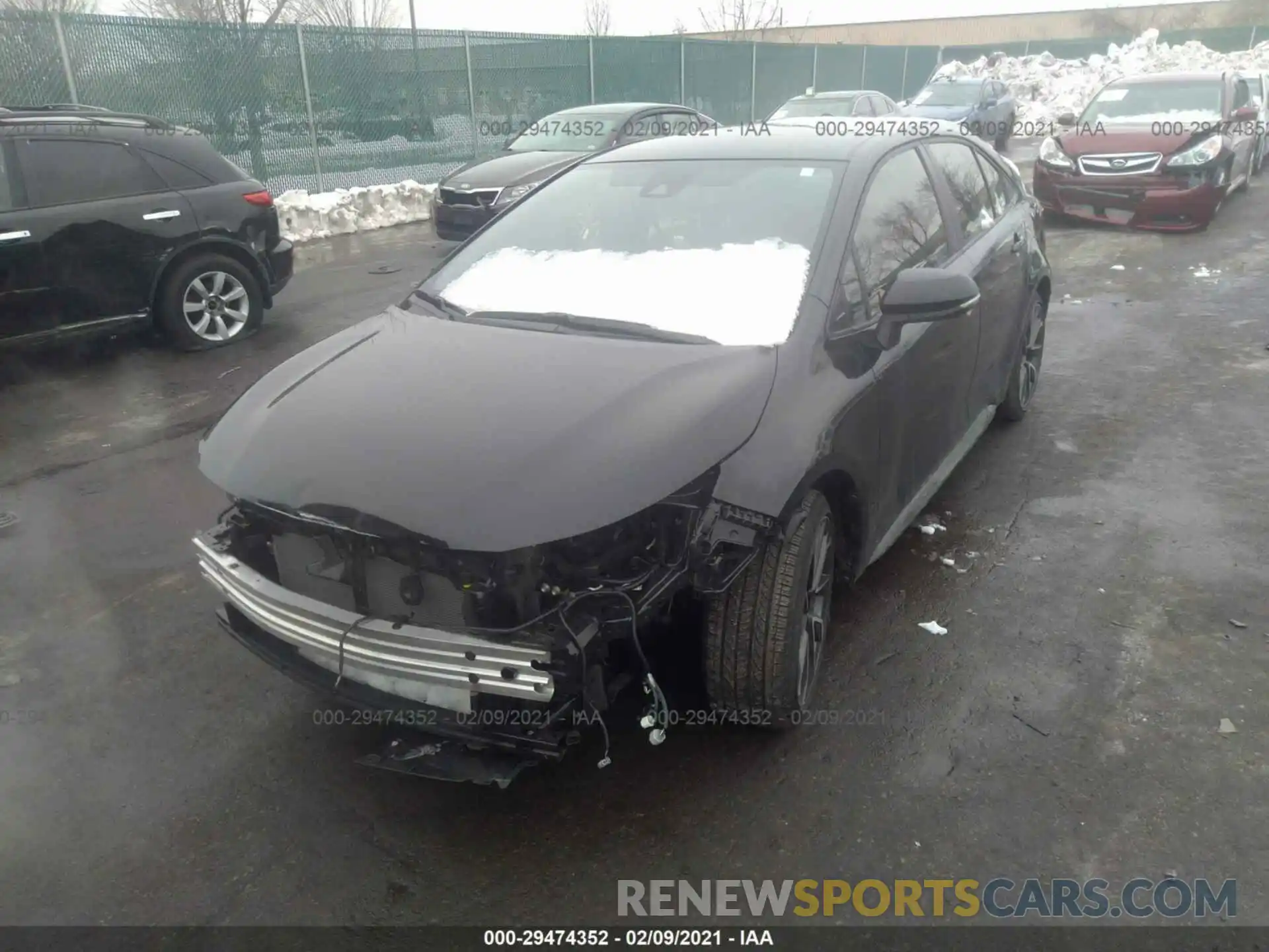 2 Photograph of a damaged car JTDS4RCE5LJ053042 TOYOTA COROLLA 2020