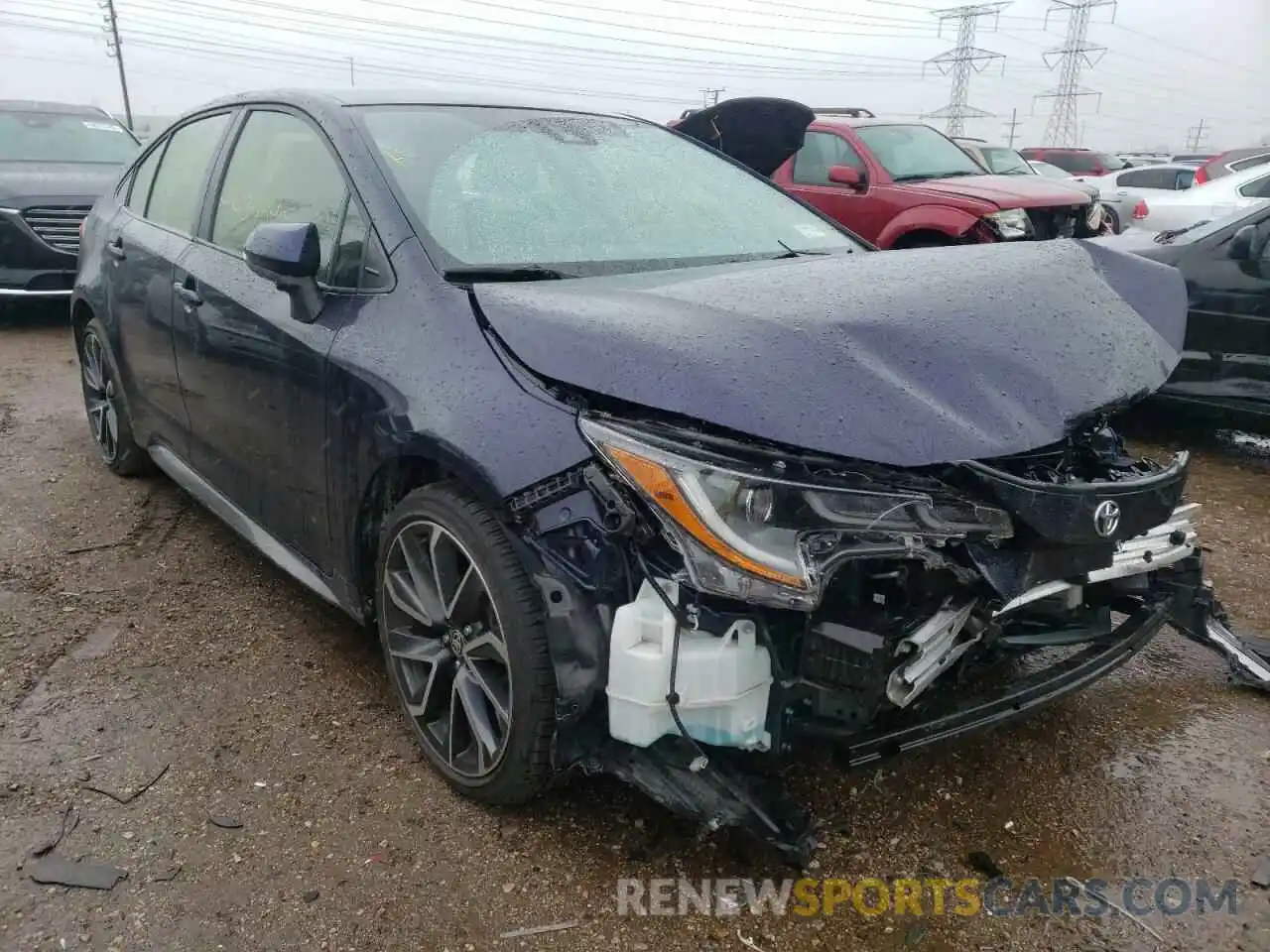 1 Photograph of a damaged car JTDS4RCE6LJ001225 TOYOTA COROLLA 2020