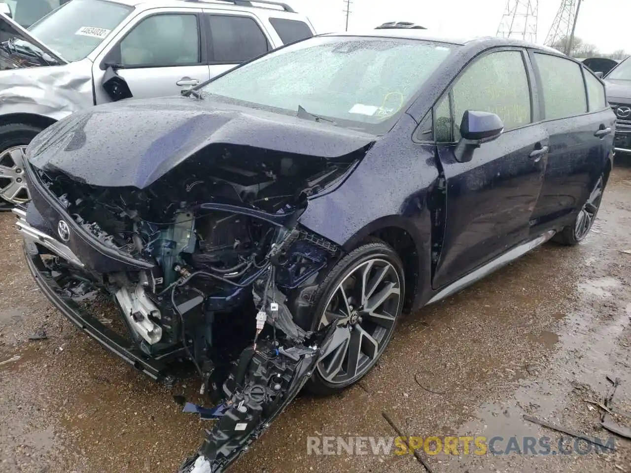 2 Photograph of a damaged car JTDS4RCE6LJ001225 TOYOTA COROLLA 2020