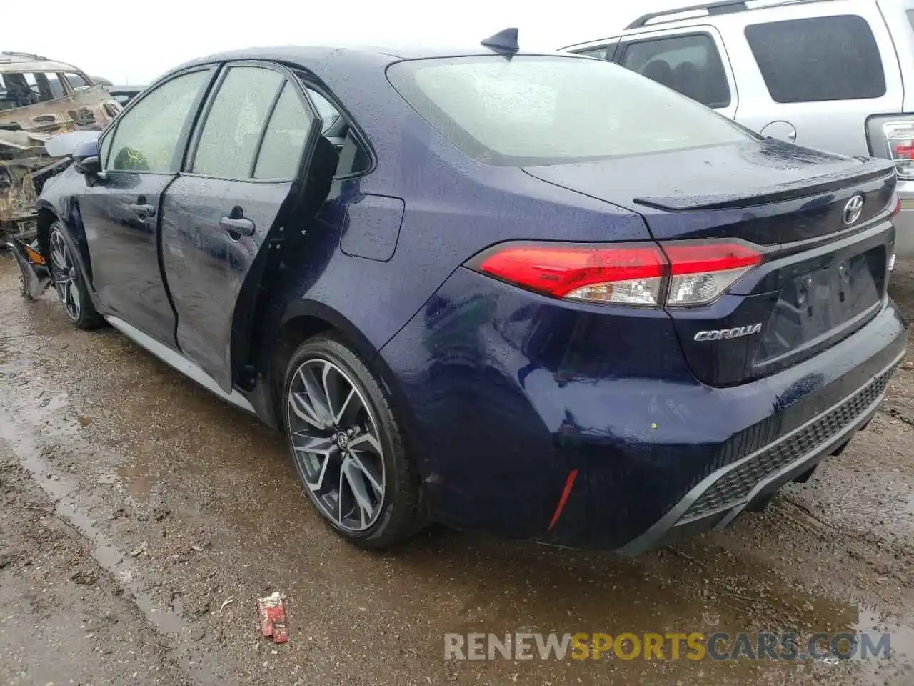 3 Photograph of a damaged car JTDS4RCE6LJ001225 TOYOTA COROLLA 2020