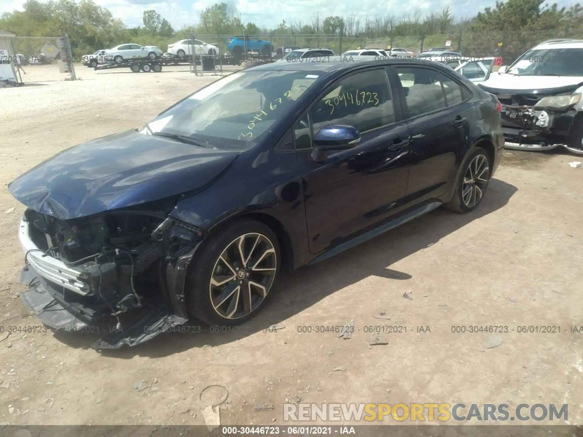 2 Photograph of a damaged car JTDS4RCE6LJ001239 TOYOTA COROLLA 2020