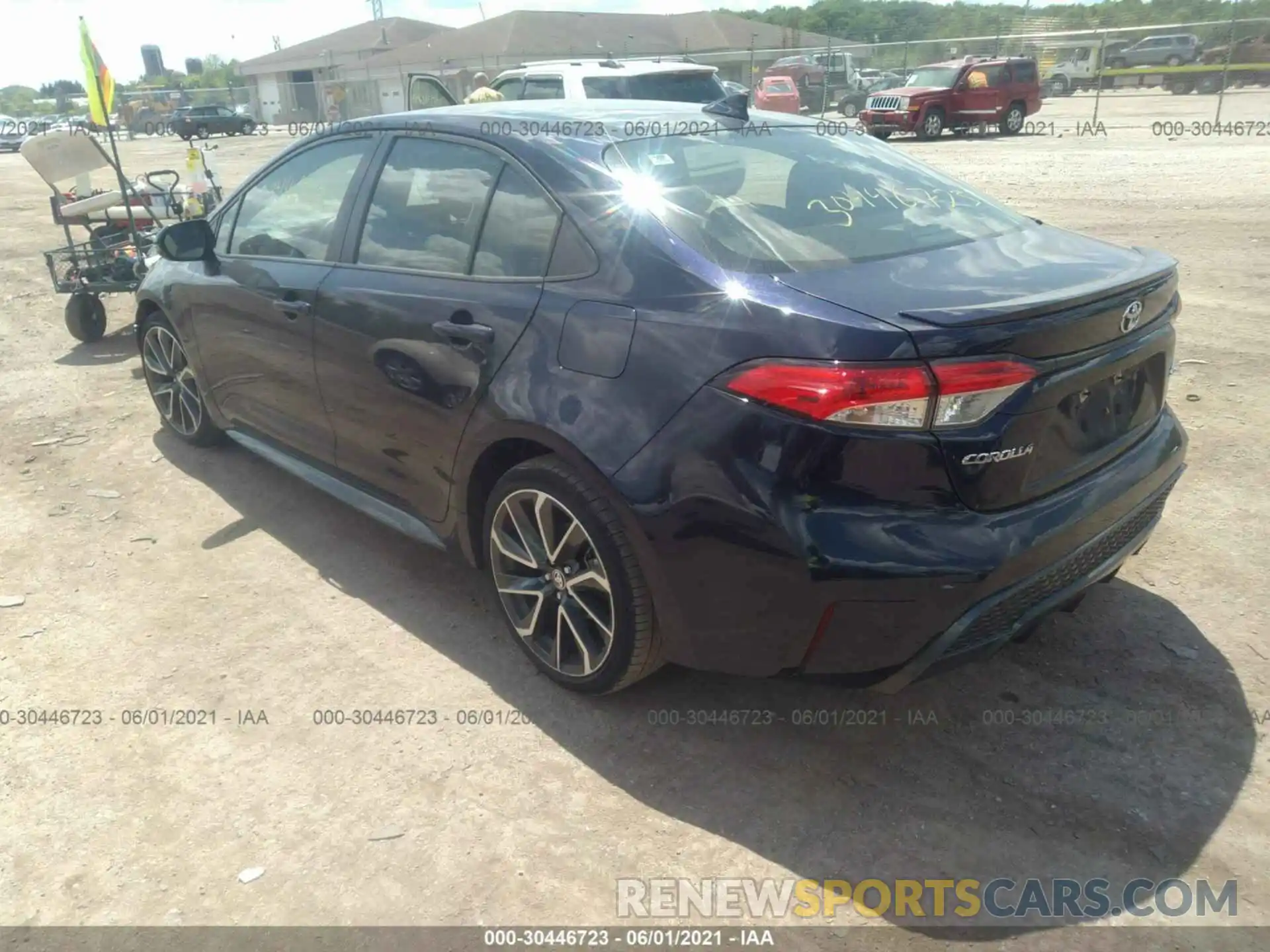 3 Photograph of a damaged car JTDS4RCE6LJ001239 TOYOTA COROLLA 2020