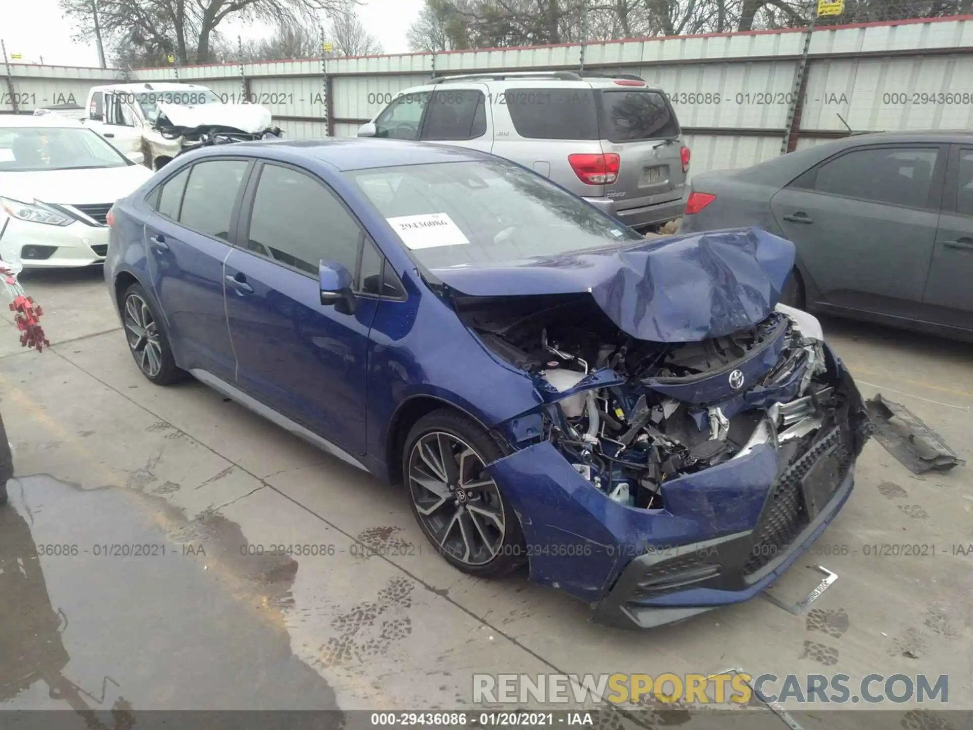 1 Photograph of a damaged car JTDS4RCE6LJ002231 TOYOTA COROLLA 2020