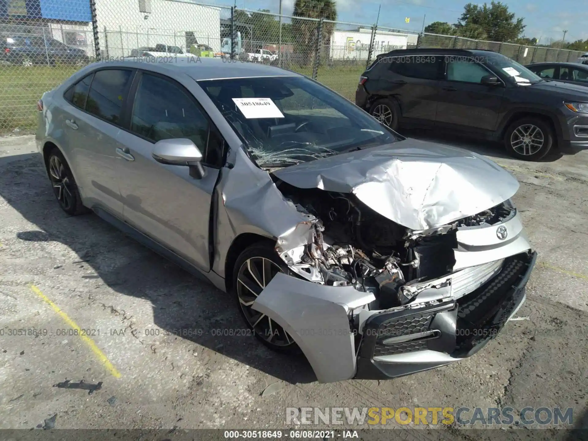 1 Photograph of a damaged car JTDS4RCE6LJ002438 TOYOTA COROLLA 2020