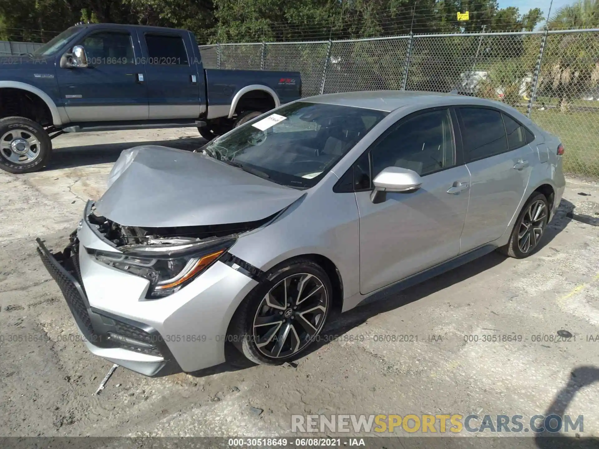 2 Photograph of a damaged car JTDS4RCE6LJ002438 TOYOTA COROLLA 2020