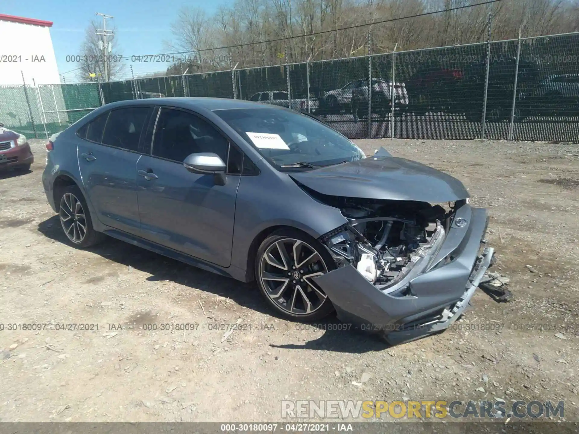 1 Photograph of a damaged car JTDS4RCE6LJ002584 TOYOTA COROLLA 2020