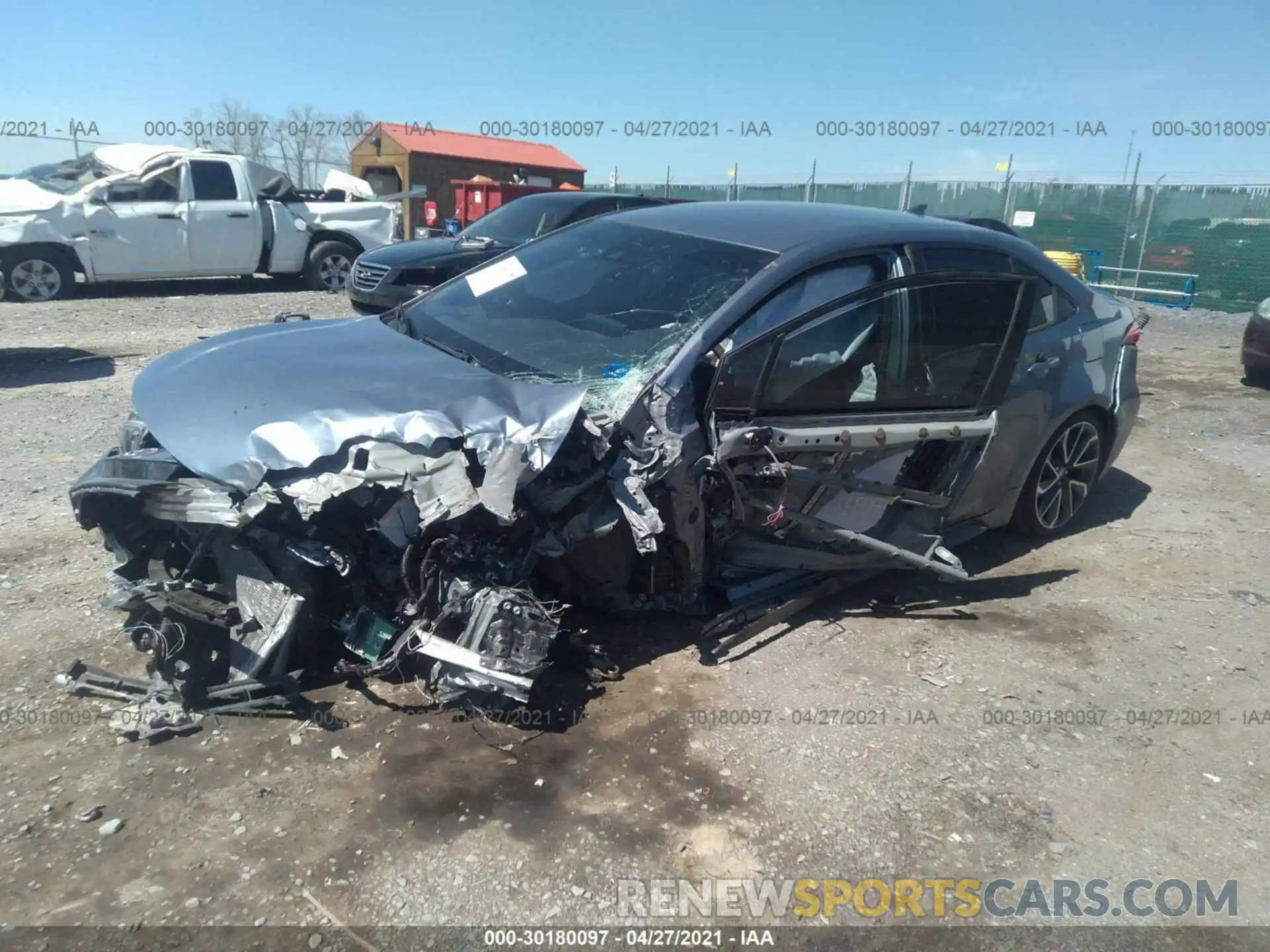 2 Photograph of a damaged car JTDS4RCE6LJ002584 TOYOTA COROLLA 2020