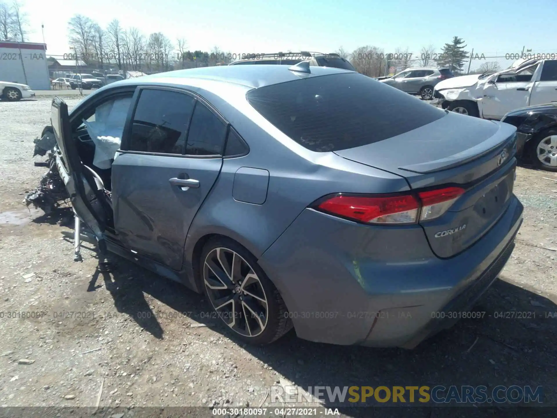 3 Photograph of a damaged car JTDS4RCE6LJ002584 TOYOTA COROLLA 2020