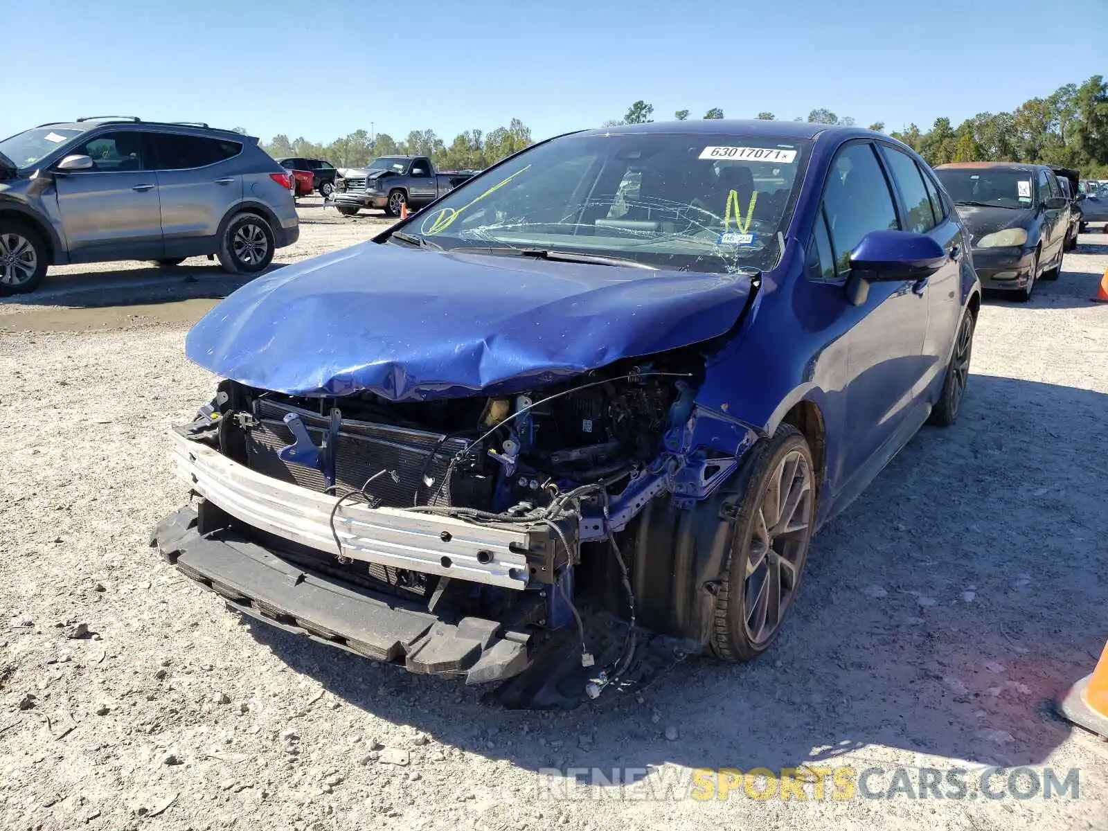 2 Photograph of a damaged car JTDS4RCE6LJ004979 TOYOTA COROLLA 2020