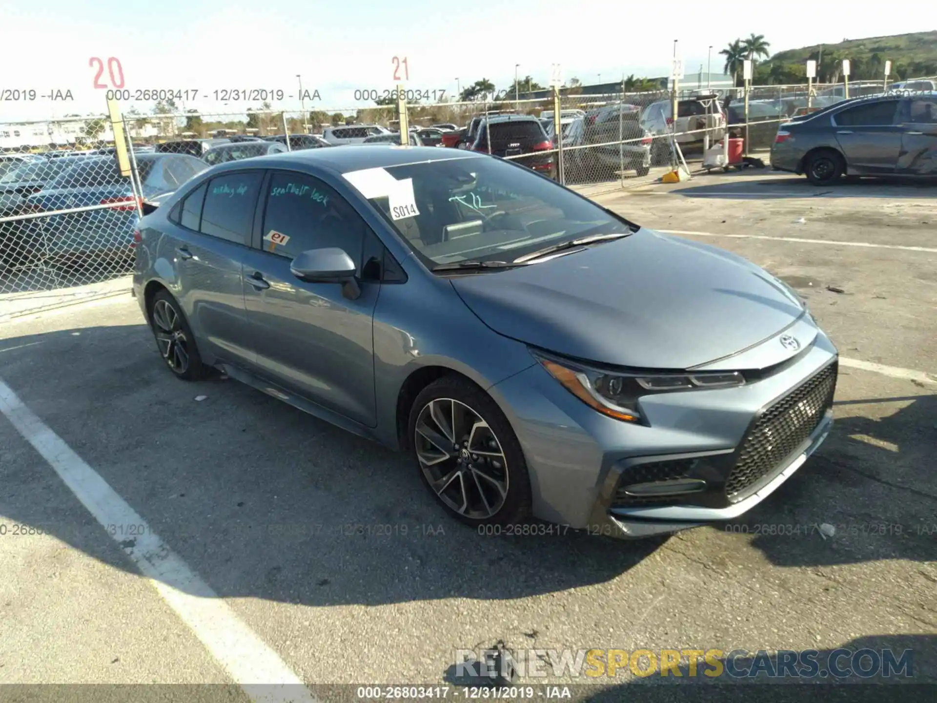 1 Photograph of a damaged car JTDS4RCE6LJ005047 TOYOTA COROLLA 2020