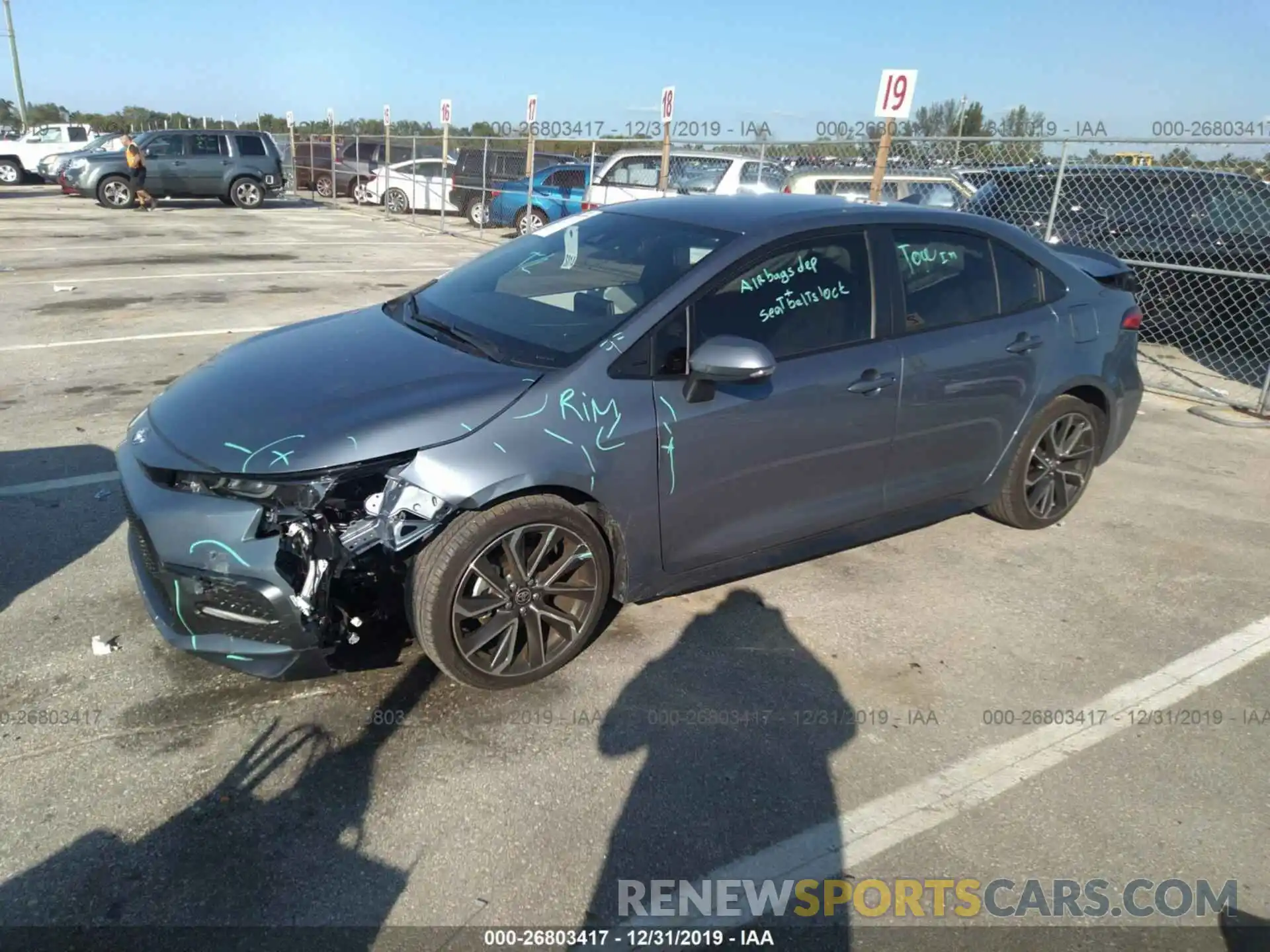 2 Photograph of a damaged car JTDS4RCE6LJ005047 TOYOTA COROLLA 2020