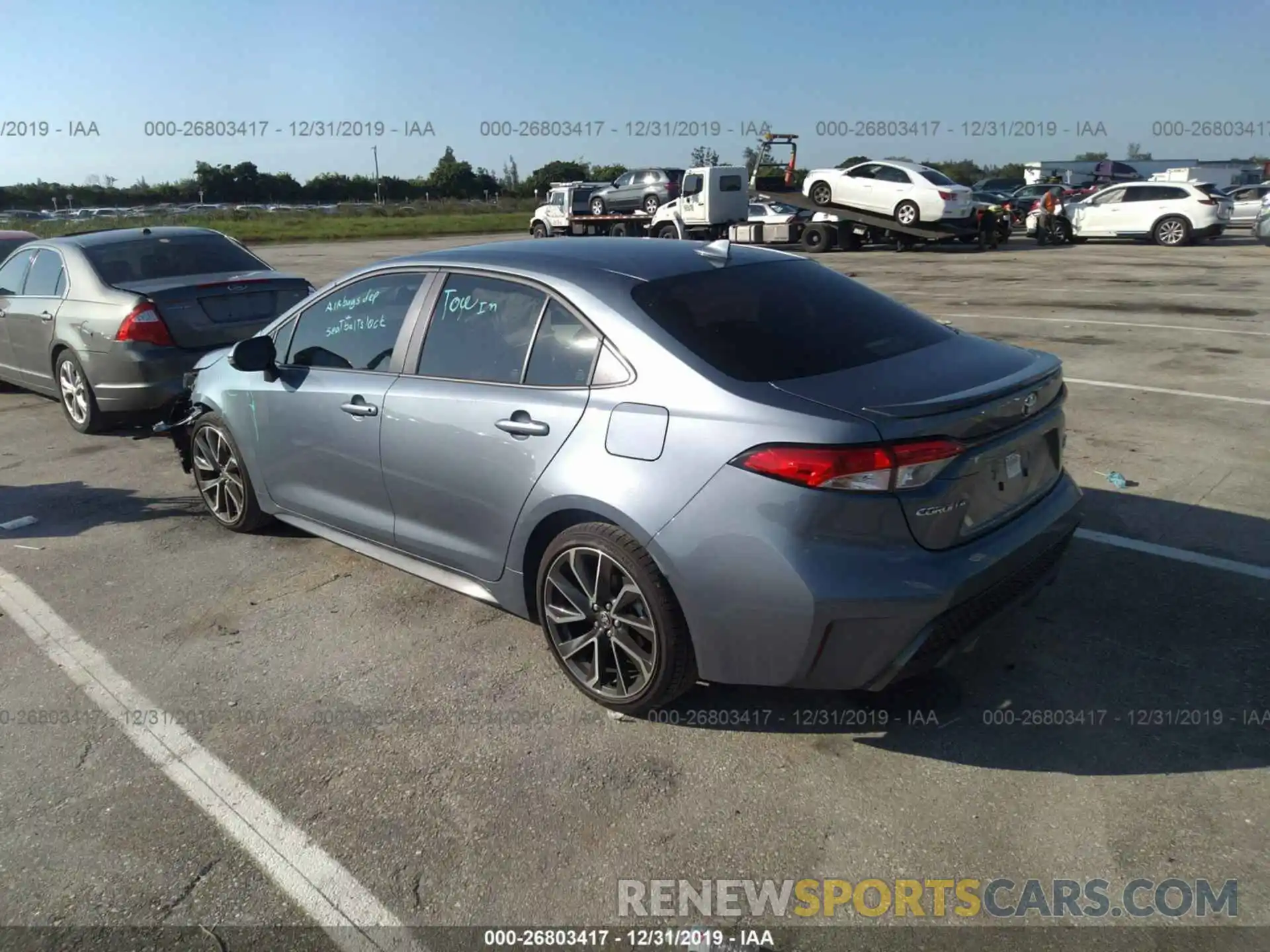 3 Photograph of a damaged car JTDS4RCE6LJ005047 TOYOTA COROLLA 2020