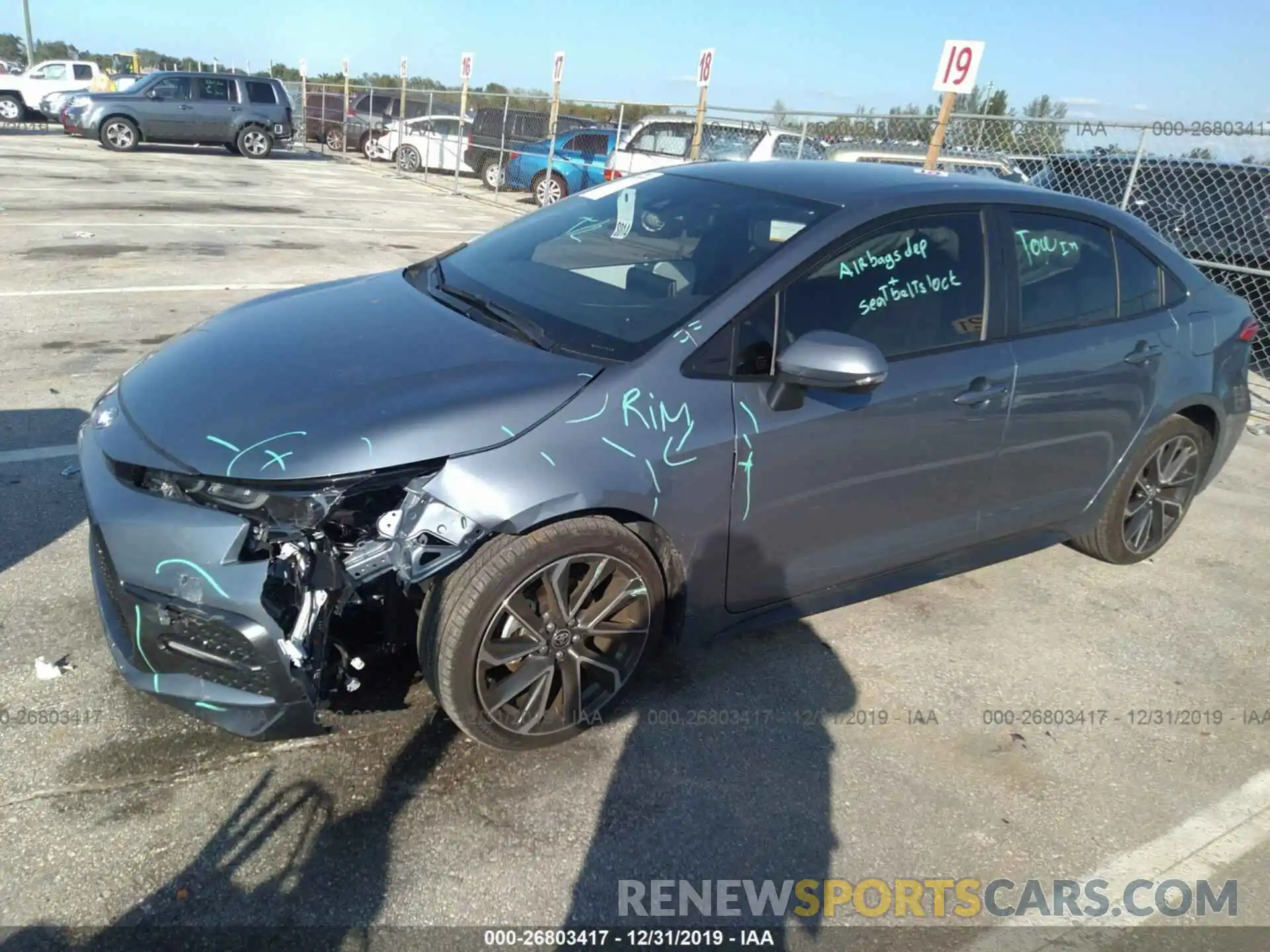 6 Photograph of a damaged car JTDS4RCE6LJ005047 TOYOTA COROLLA 2020