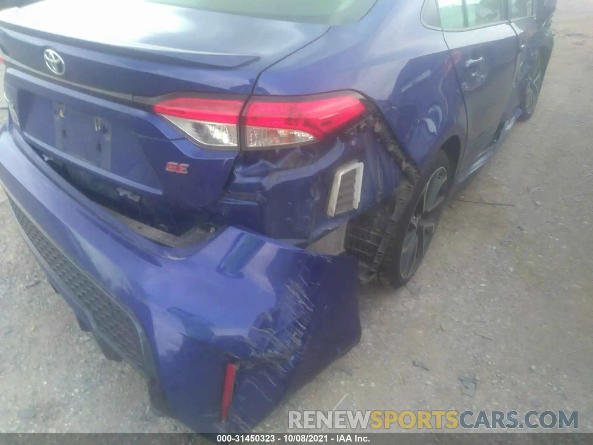 6 Photograph of a damaged car JTDS4RCE6LJ009180 TOYOTA COROLLA 2020