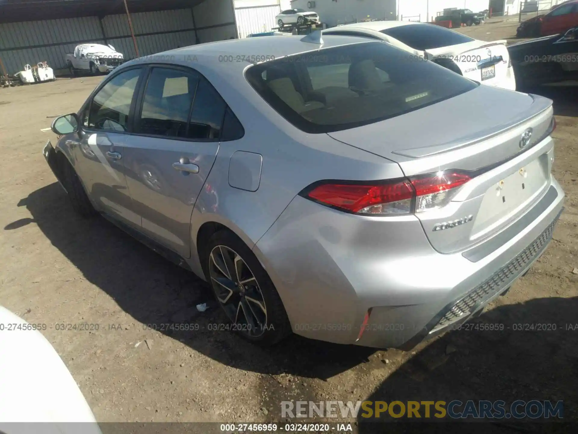 3 Photograph of a damaged car JTDS4RCE6LJ009650 TOYOTA COROLLA 2020