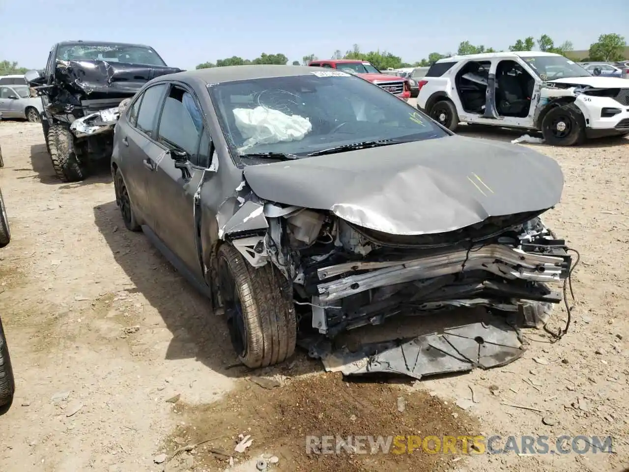 1 Photograph of a damaged car JTDS4RCE6LJ010703 TOYOTA COROLLA 2020