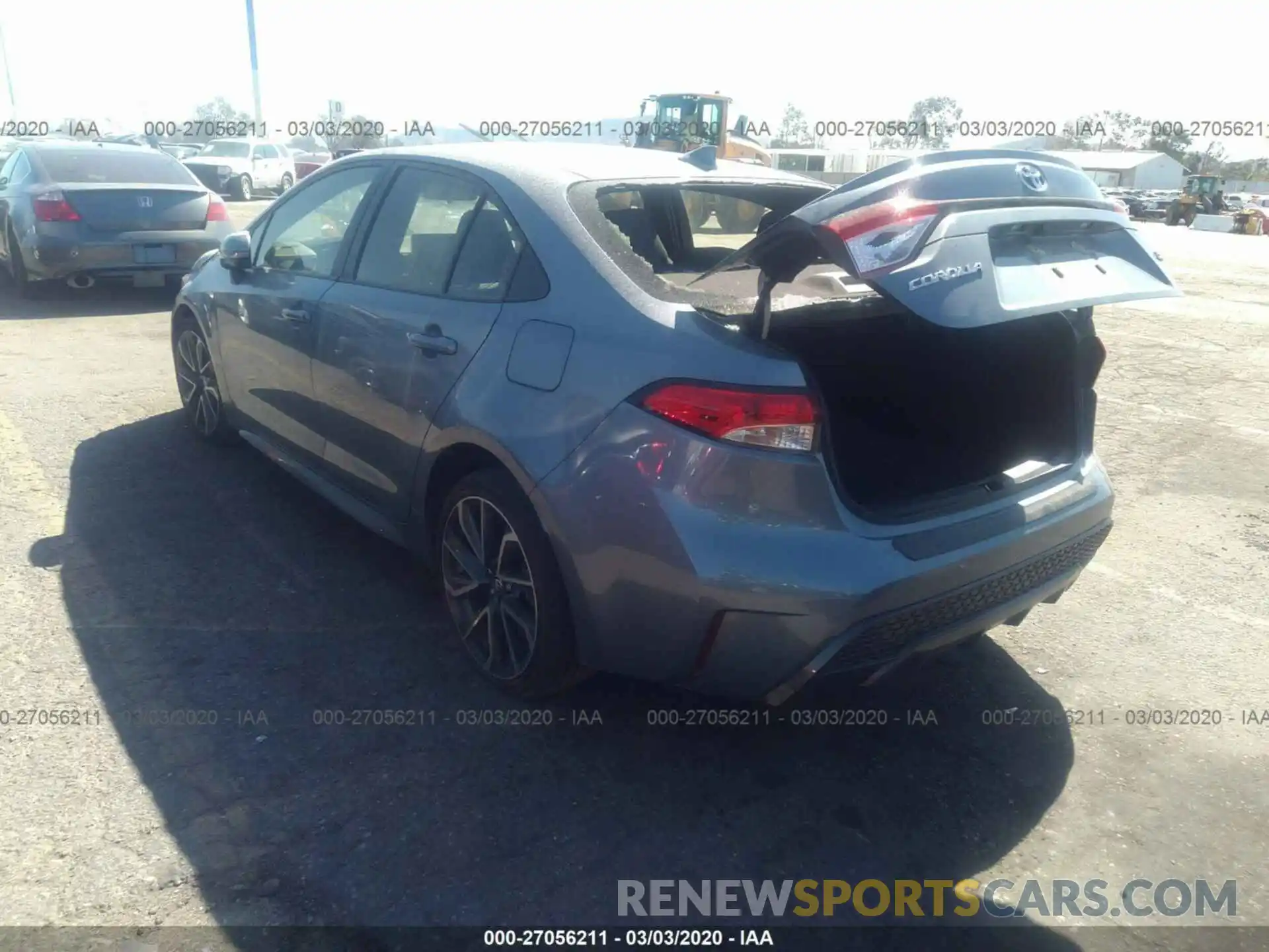 3 Photograph of a damaged car JTDS4RCE6LJ011429 TOYOTA COROLLA 2020