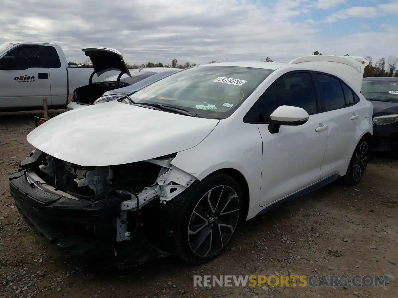 2 Photograph of a damaged car JTDS4RCE6LJ012564 TOYOTA COROLLA 2020