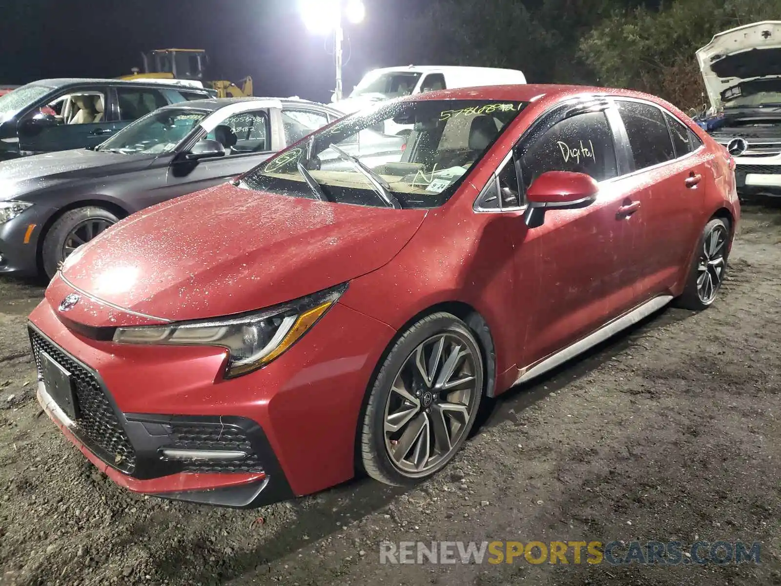 2 Photograph of a damaged car JTDS4RCE6LJ013309 TOYOTA COROLLA 2020