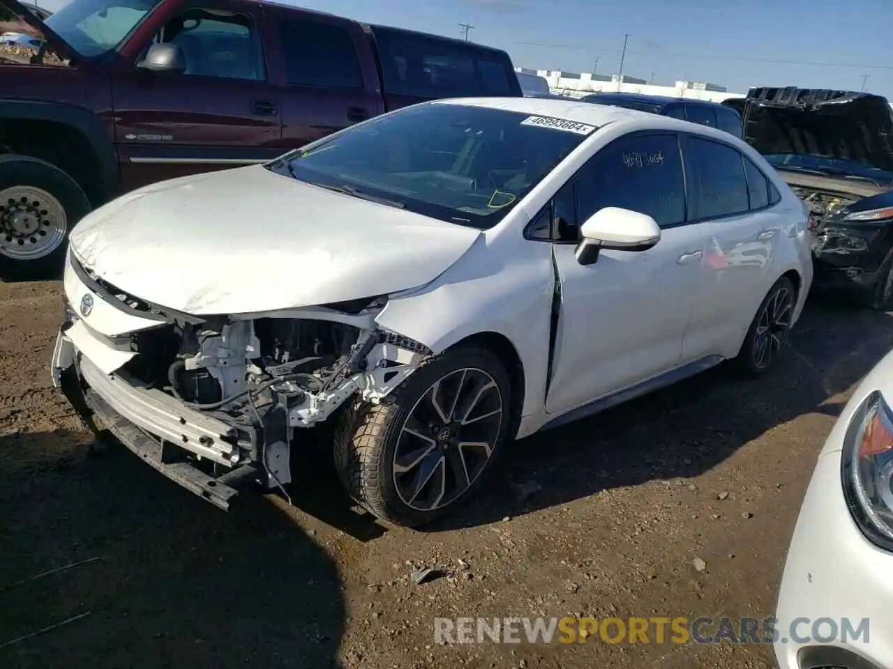 1 Photograph of a damaged car JTDS4RCE6LJ013567 TOYOTA COROLLA 2020