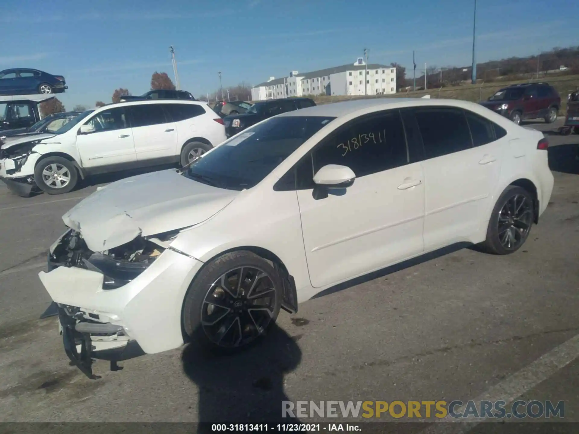 2 Photograph of a damaged car JTDS4RCE6LJ013939 TOYOTA COROLLA 2020