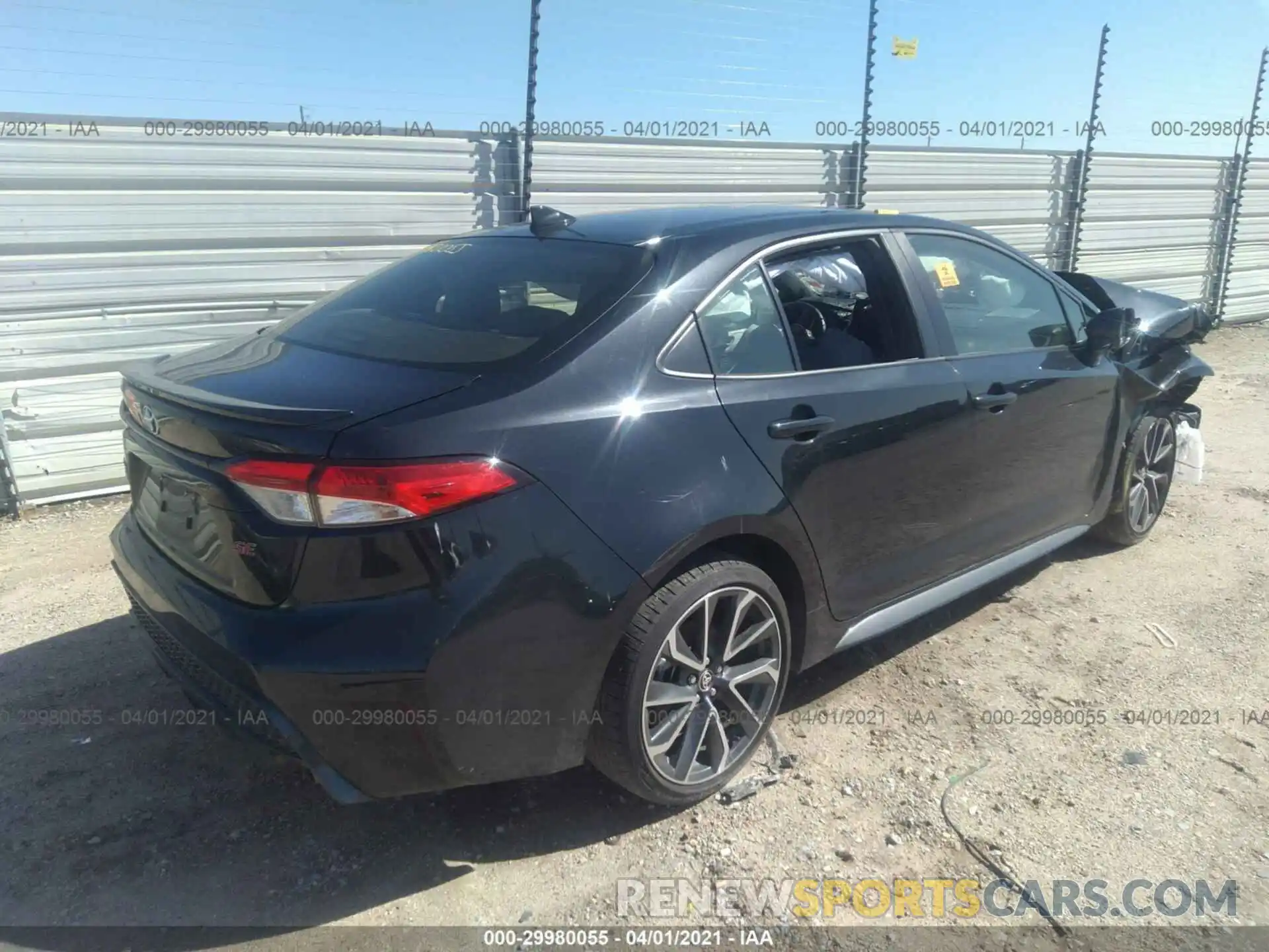 4 Photograph of a damaged car JTDS4RCE6LJ016176 TOYOTA COROLLA 2020