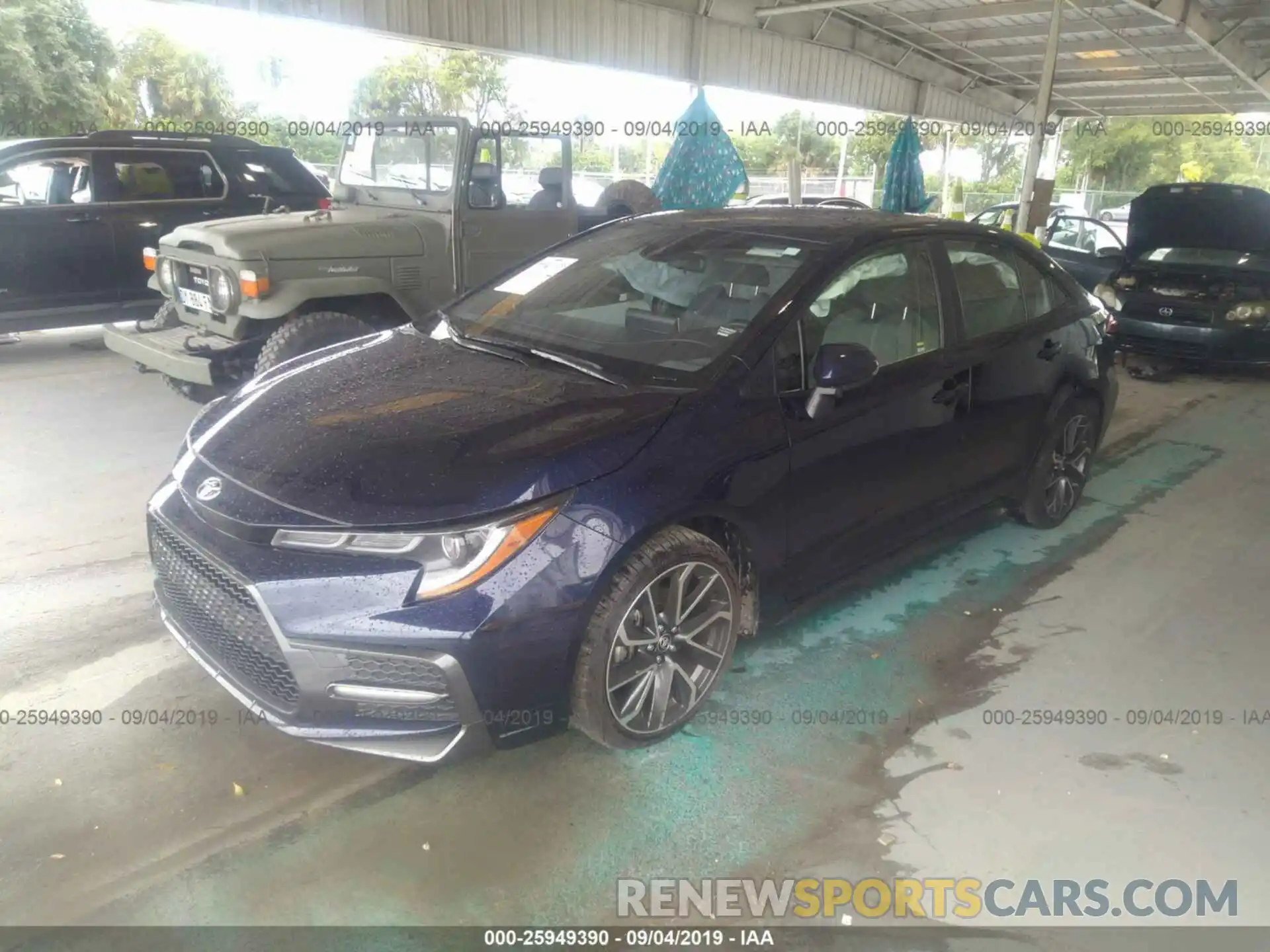 2 Photograph of a damaged car JTDS4RCE6LJ016422 TOYOTA COROLLA 2020