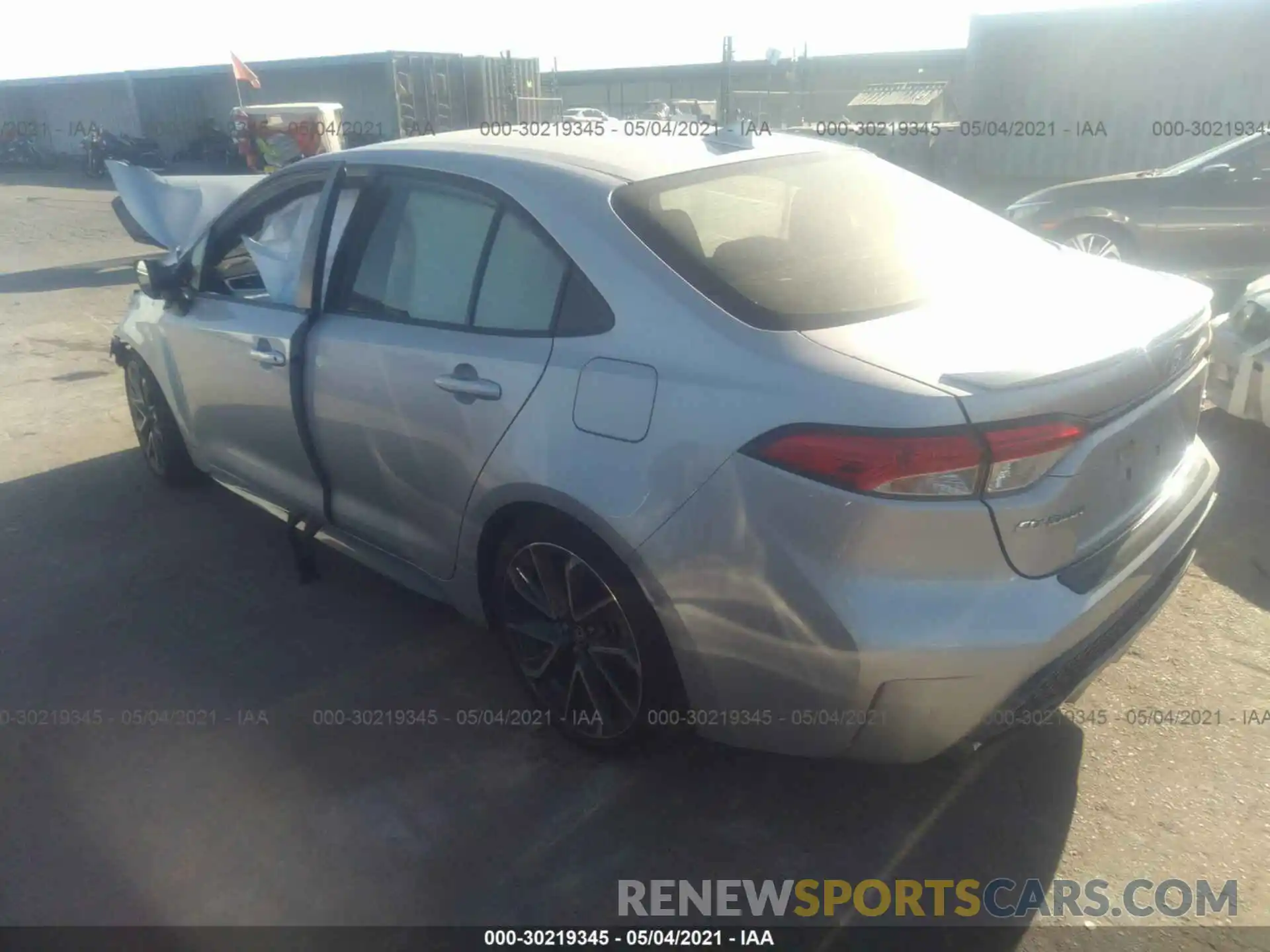 3 Photograph of a damaged car JTDS4RCE6LJ017456 TOYOTA COROLLA 2020