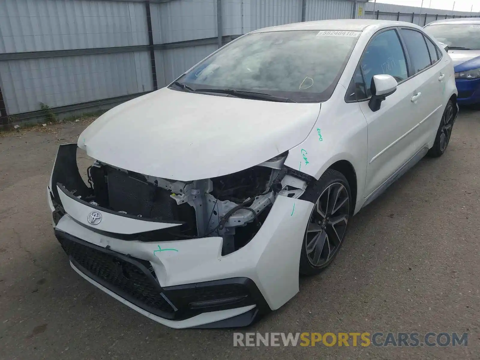 2 Photograph of a damaged car JTDS4RCE6LJ017568 TOYOTA COROLLA 2020