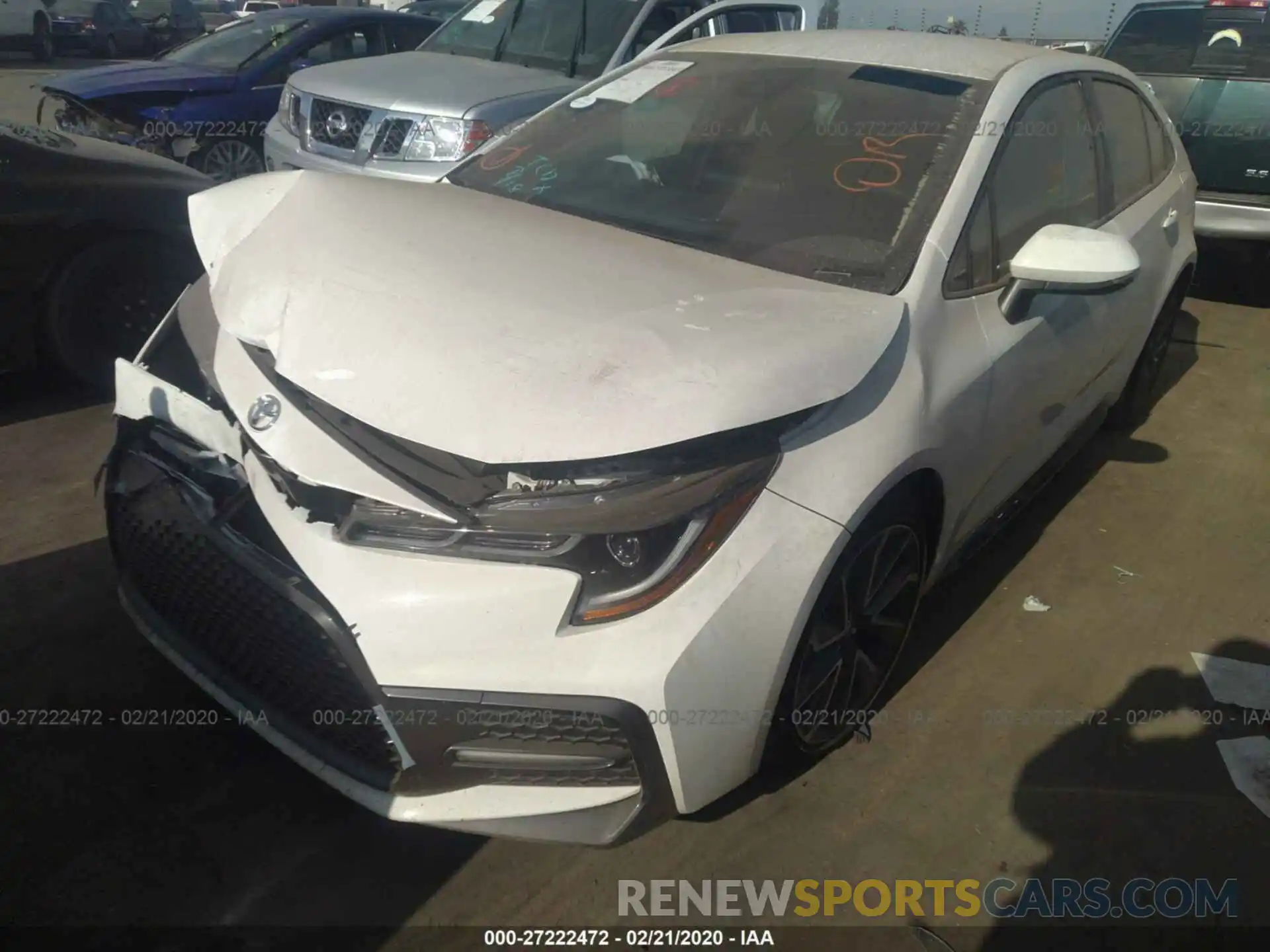 2 Photograph of a damaged car JTDS4RCE6LJ017652 TOYOTA COROLLA 2020