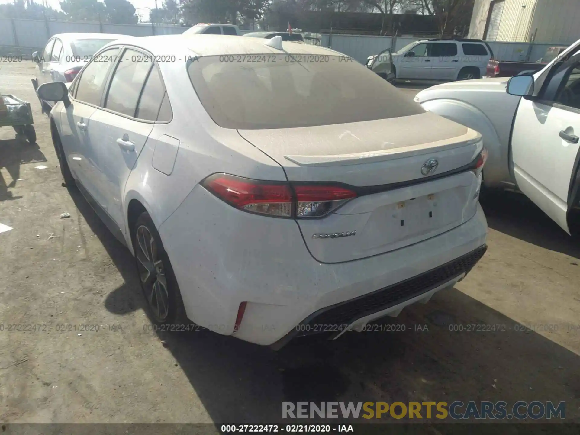 3 Photograph of a damaged car JTDS4RCE6LJ017652 TOYOTA COROLLA 2020