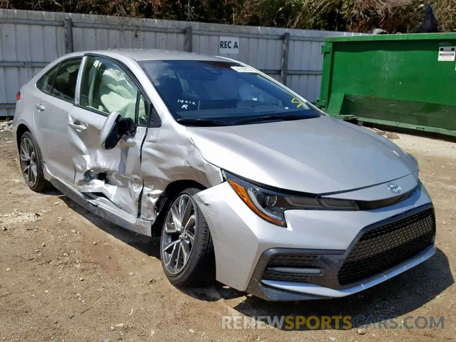 1 Photograph of a damaged car JTDS4RCE6LJ017795 TOYOTA COROLLA 2020