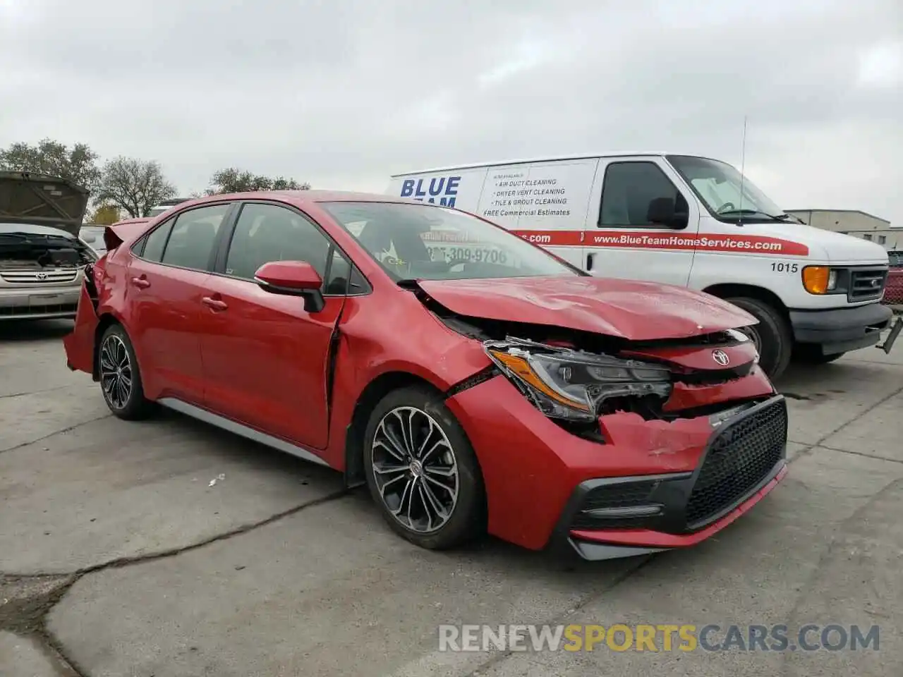 1 Photograph of a damaged car JTDS4RCE6LJ020051 TOYOTA COROLLA 2020