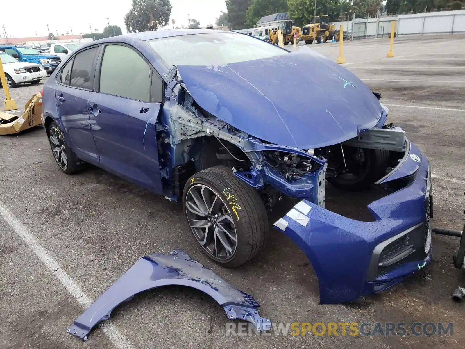 1 Photograph of a damaged car JTDS4RCE6LJ020423 TOYOTA COROLLA 2020