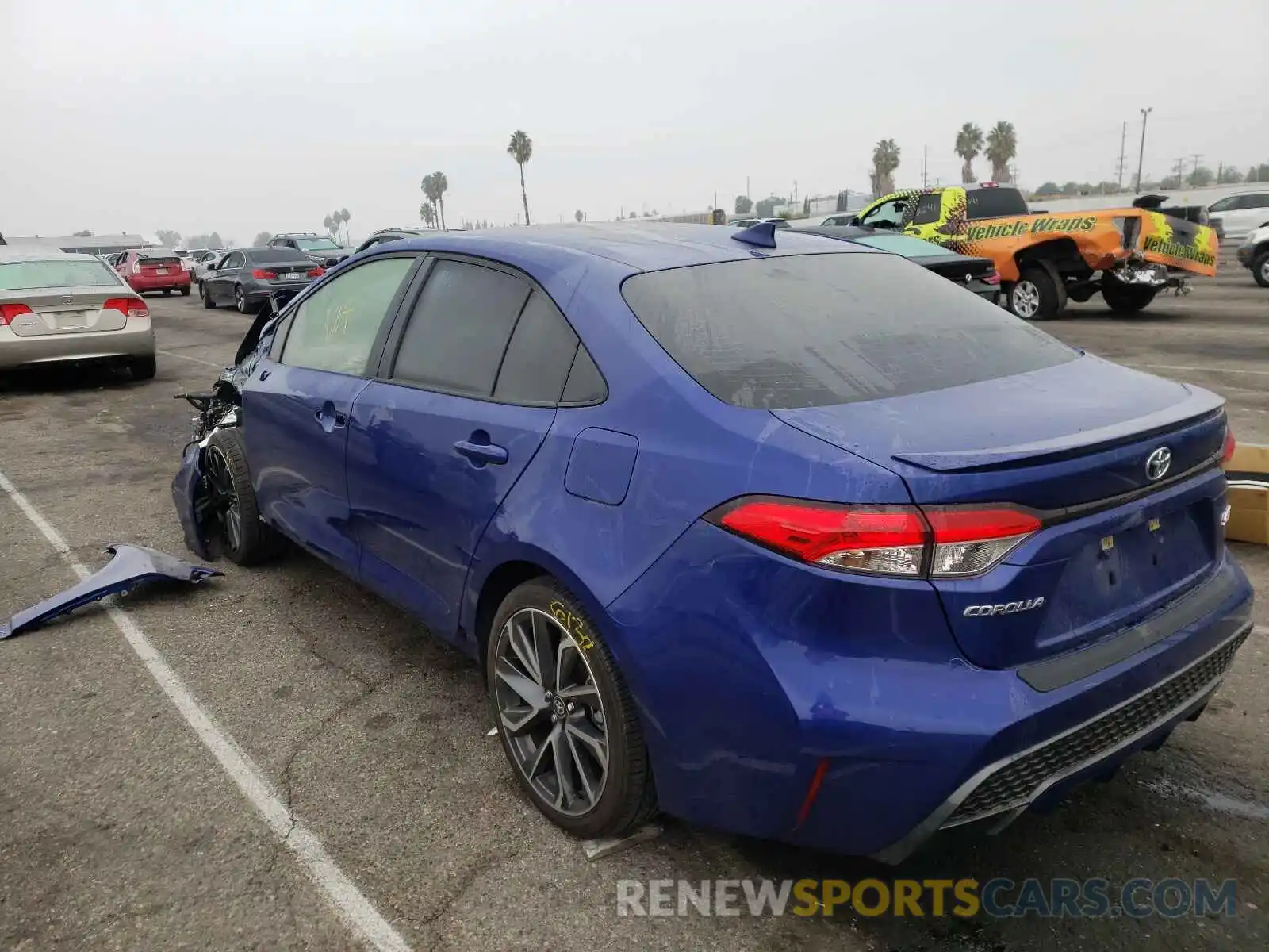 3 Photograph of a damaged car JTDS4RCE6LJ020423 TOYOTA COROLLA 2020