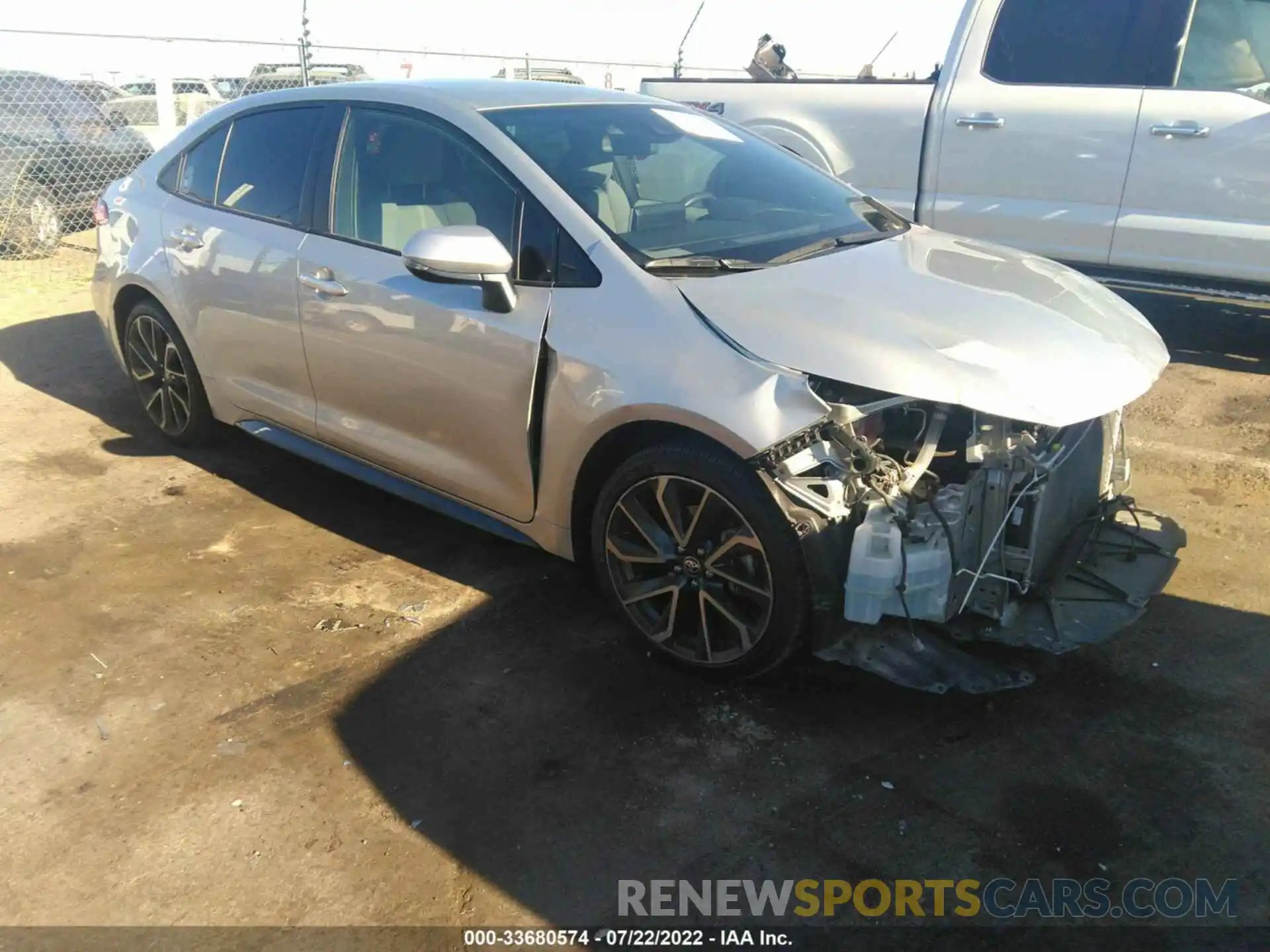 1 Photograph of a damaged car JTDS4RCE6LJ020471 TOYOTA COROLLA 2020