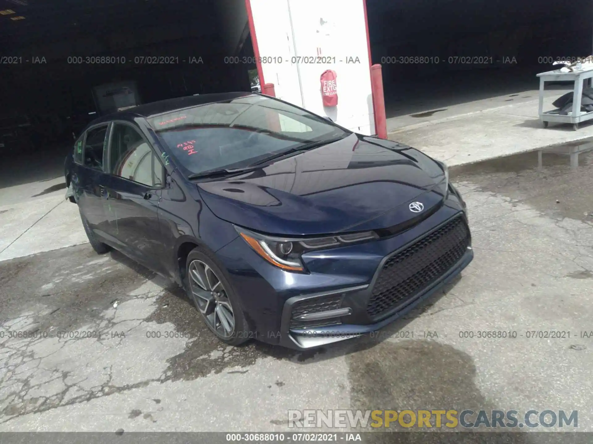 1 Photograph of a damaged car JTDS4RCE6LJ020745 TOYOTA COROLLA 2020